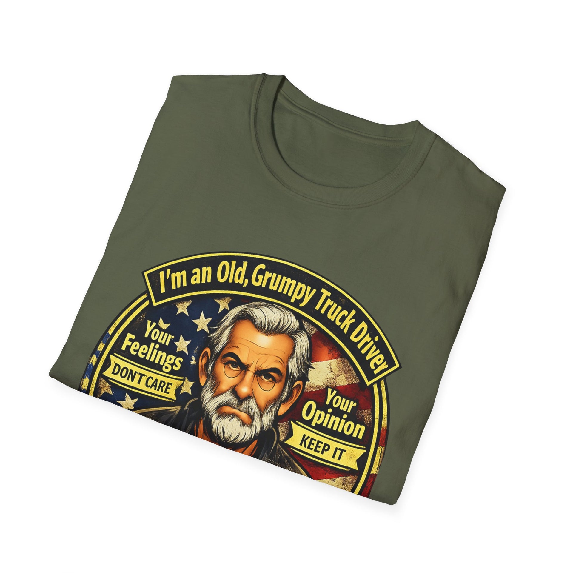 Truck Driver T-Shirt — “I’m an Old, Grumpy Truck Driver — Leave Me Alone!” Graphic Tee