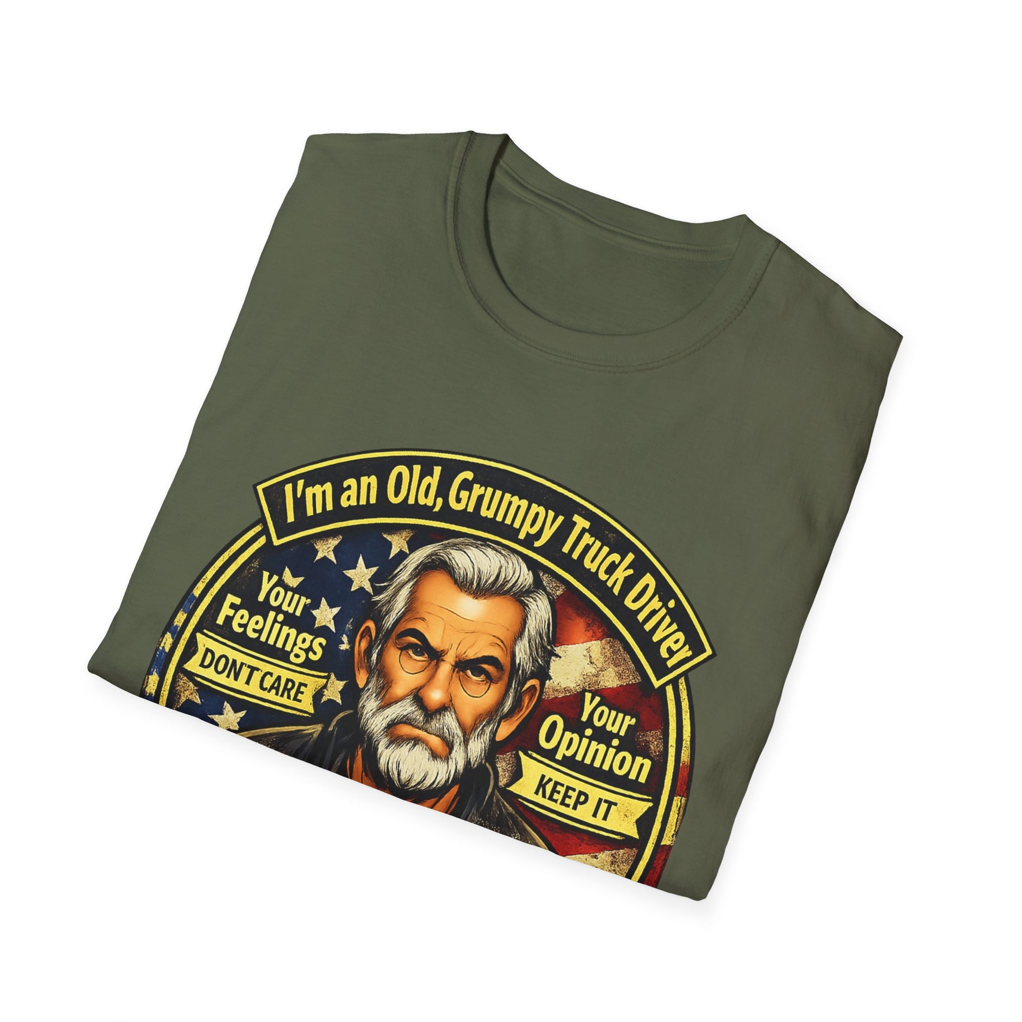 Truck Driver T-Shirt — “I’m an Old, Grumpy Truck Driver — Leave Me Alone!” Graphic Tee