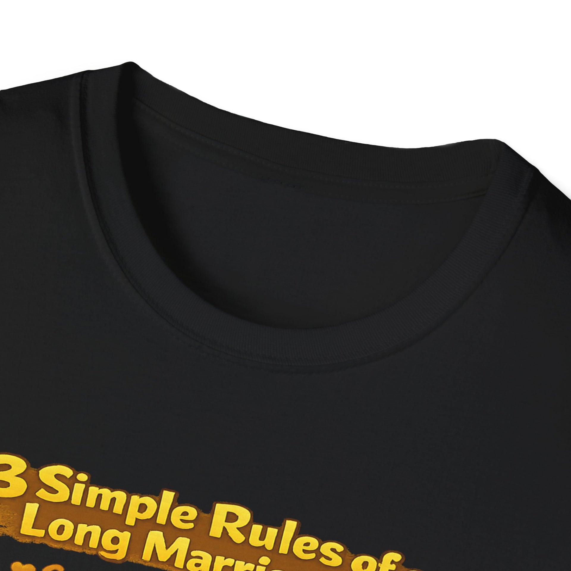 Marriage Rules T-Shirt – “3 Simple Rules of a Long Marriage: Communication, Trust, Separate Blankets!”