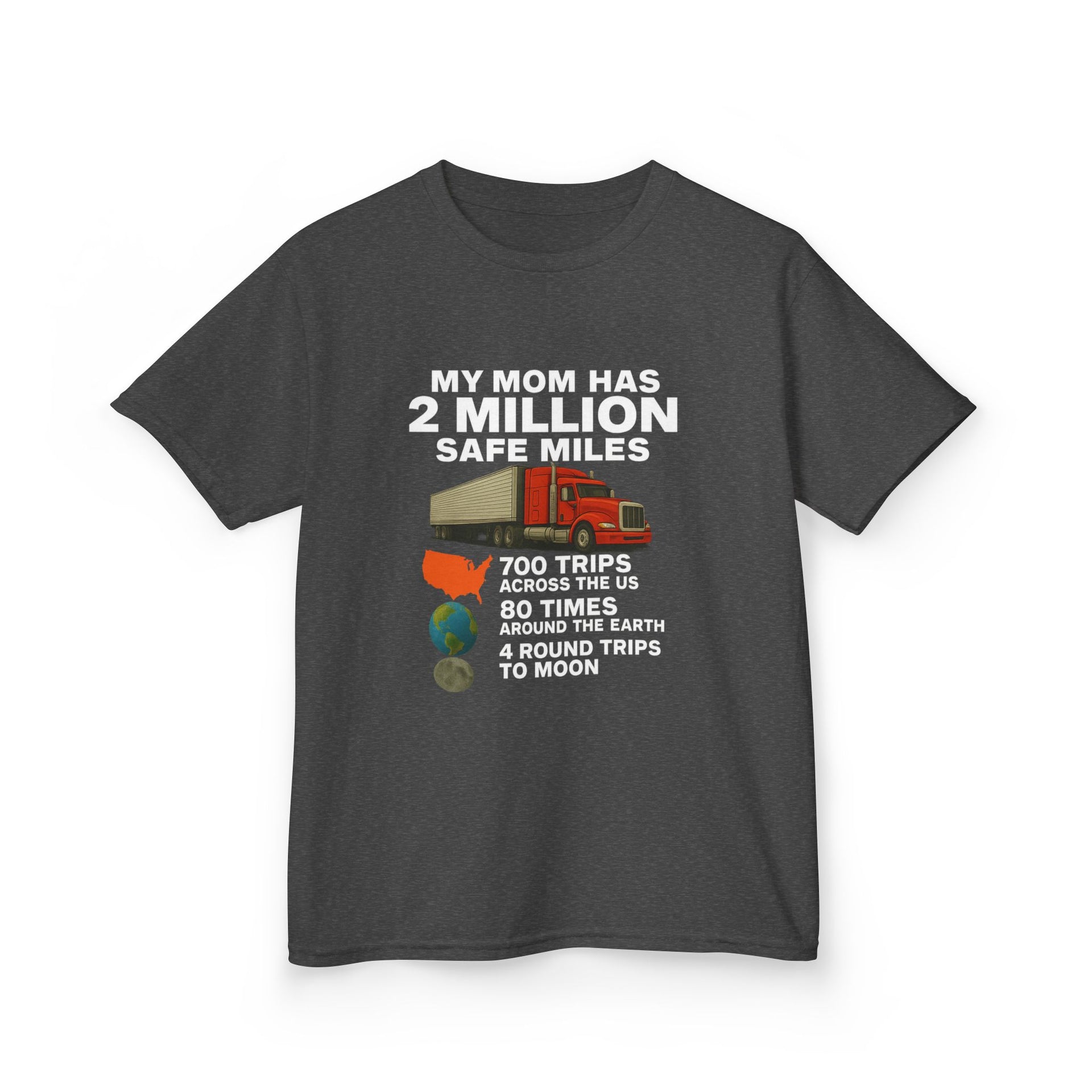 Kids Tee - "My Mom Has 2 Million Safe Miles" Driving Milestone Shirt