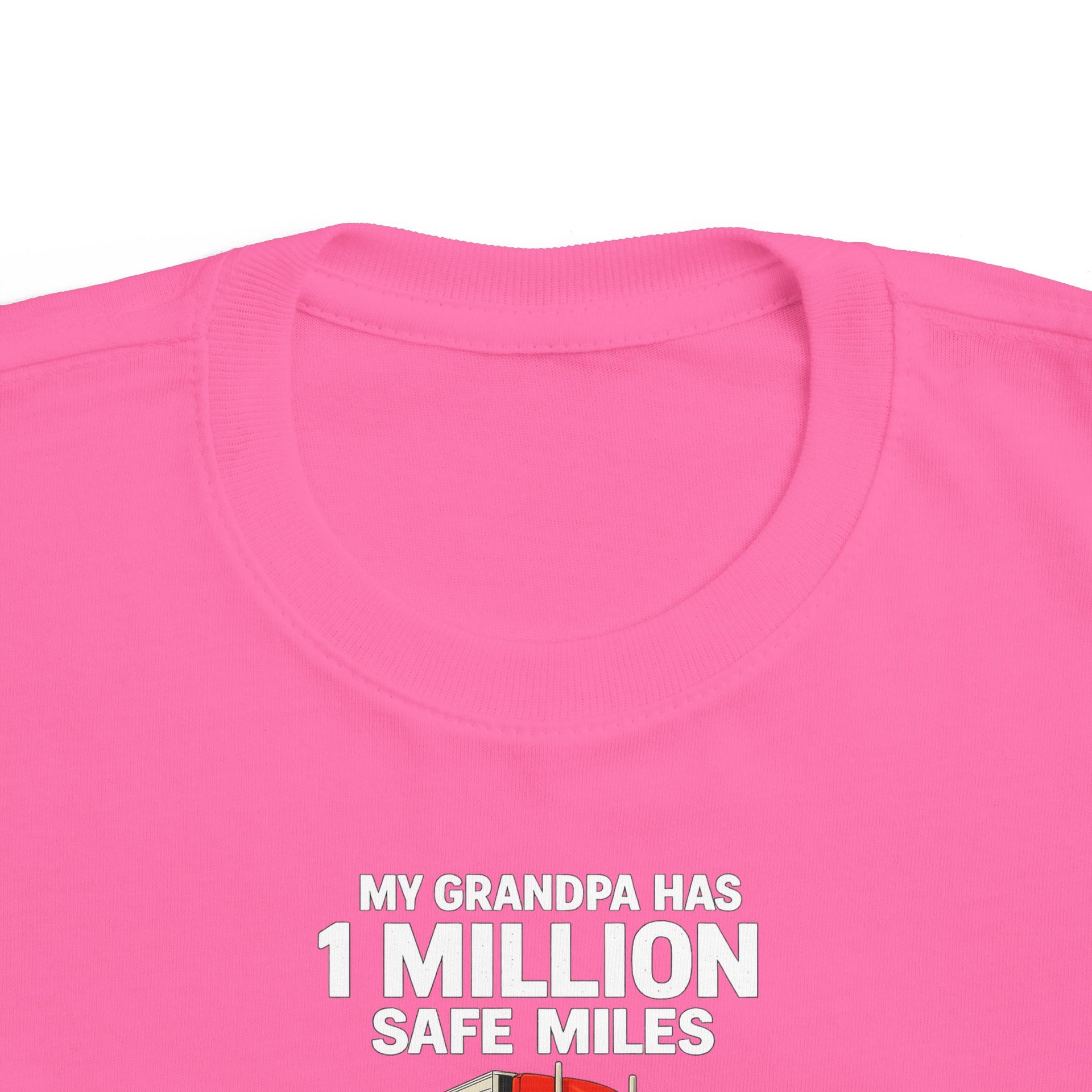 Toddler Tee – "My Grandma Has 1 Million Safe Miles" Cute Grandma Road-Trip Shirt