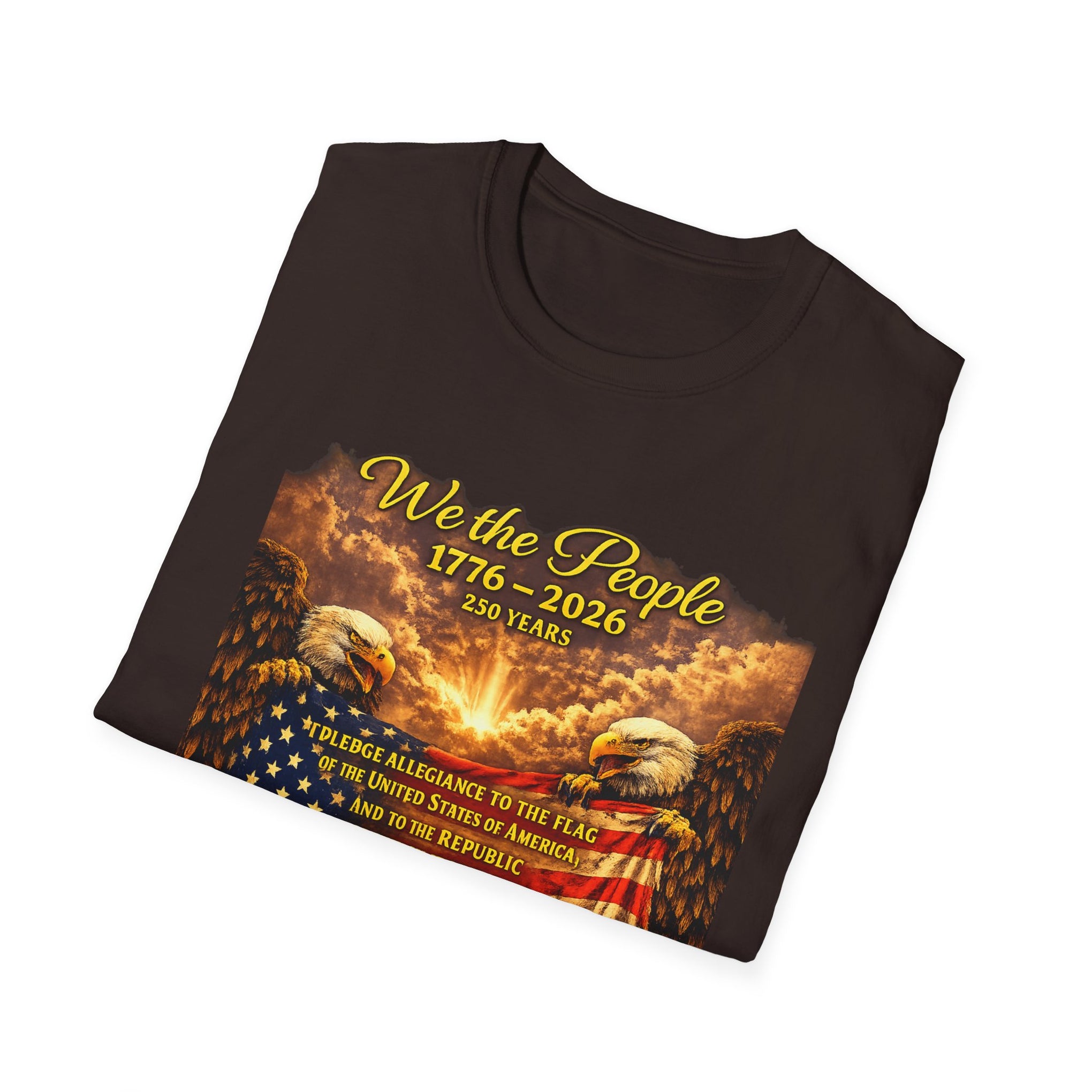 Patriotic 'We the People 1776–2026' American Flag T-Shirt