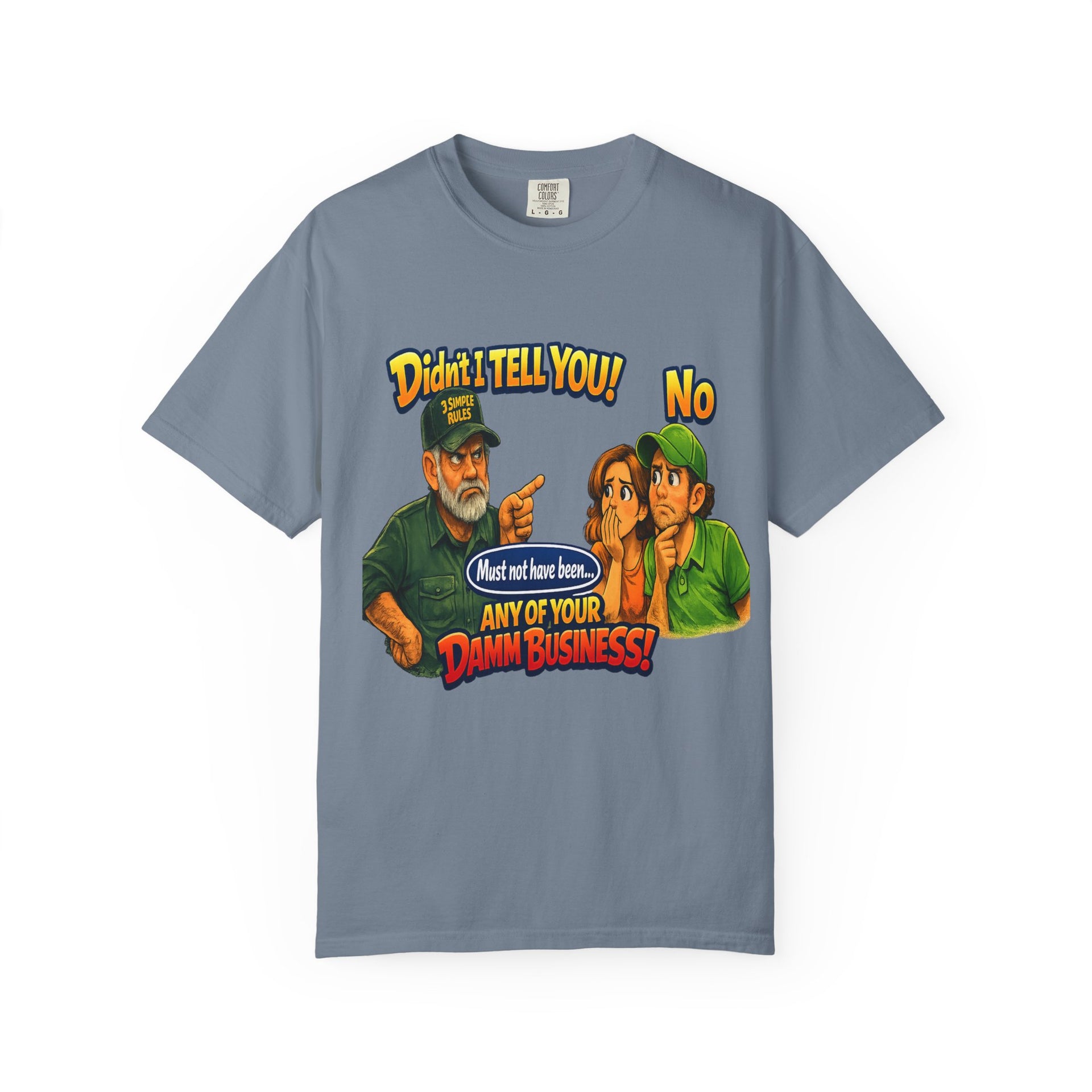 Funny "None of Your D*** Business" Graphic T-Shirt