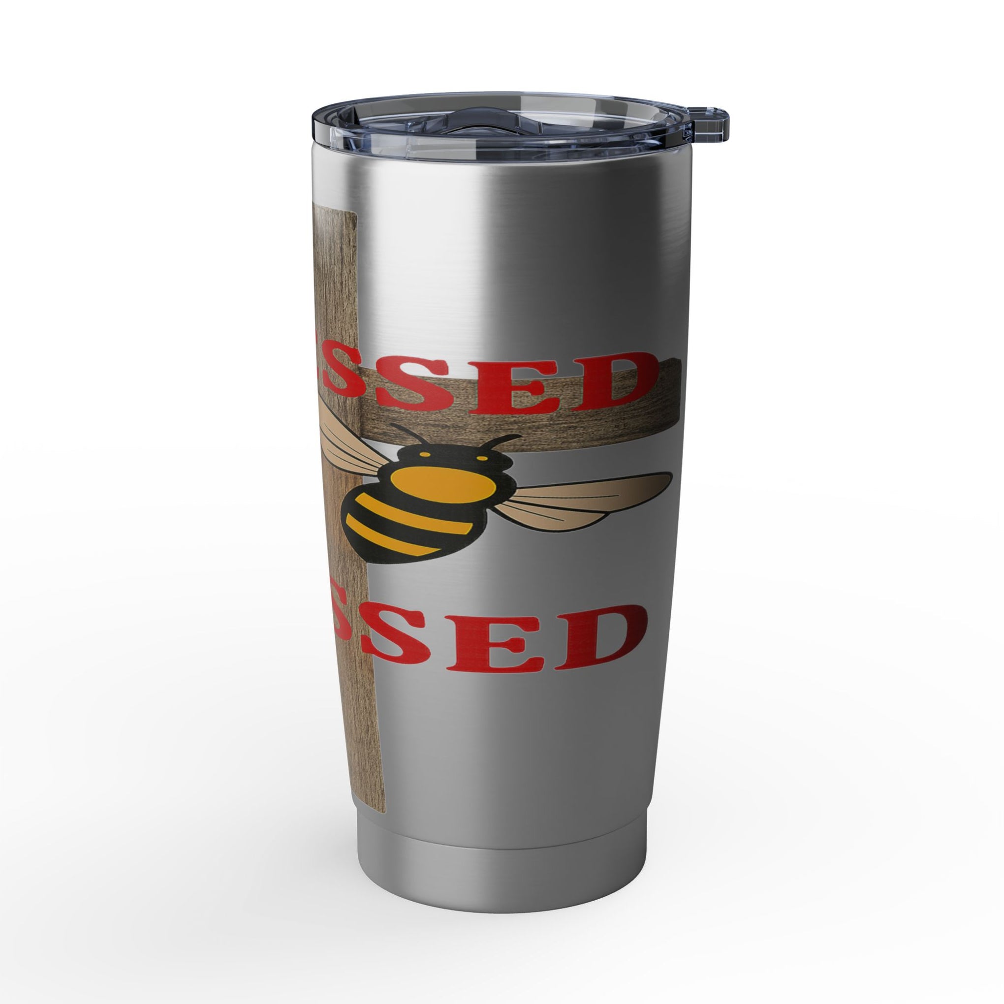 Blessed to Be Messy 20oz Tumbler — Bee & Cross Christian Travel Mug
