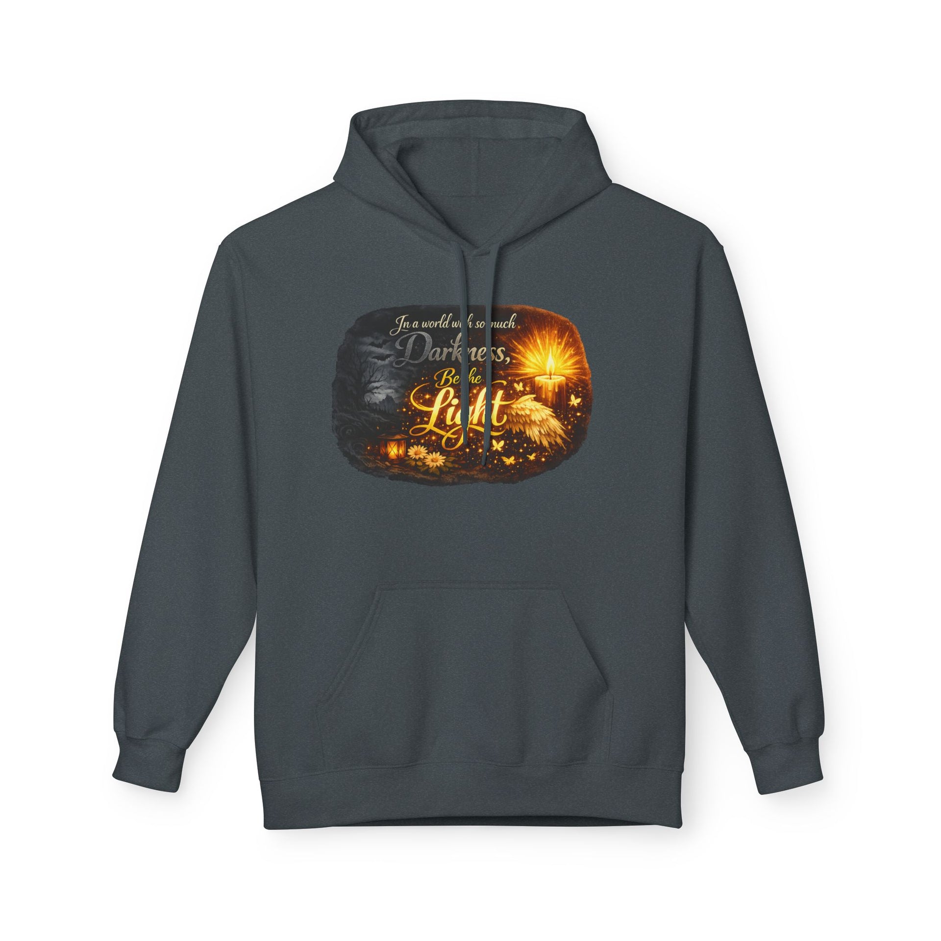 Inspirational Light Hoodie – "Darkness Can’t Overcome the Light" Spiritual Faith Sweatshirt