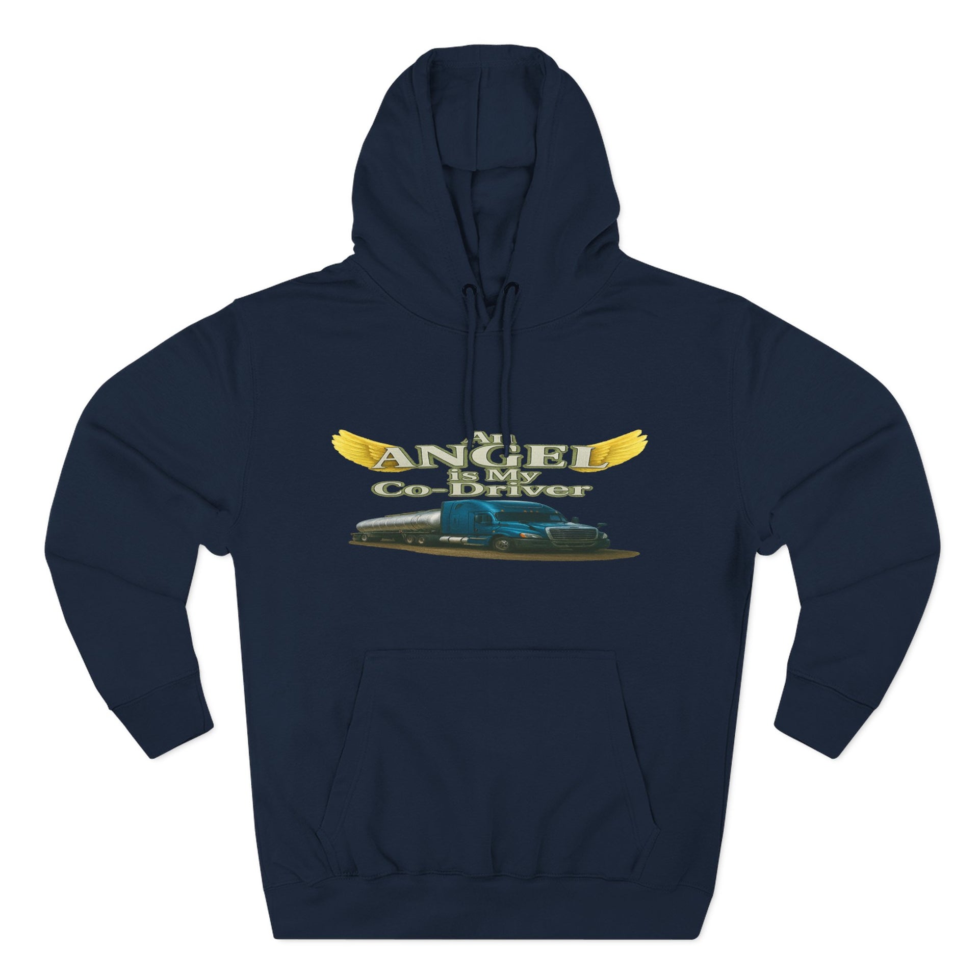 Tanker "Angle is my co-driver" Three-Panel Fleece Hoodie