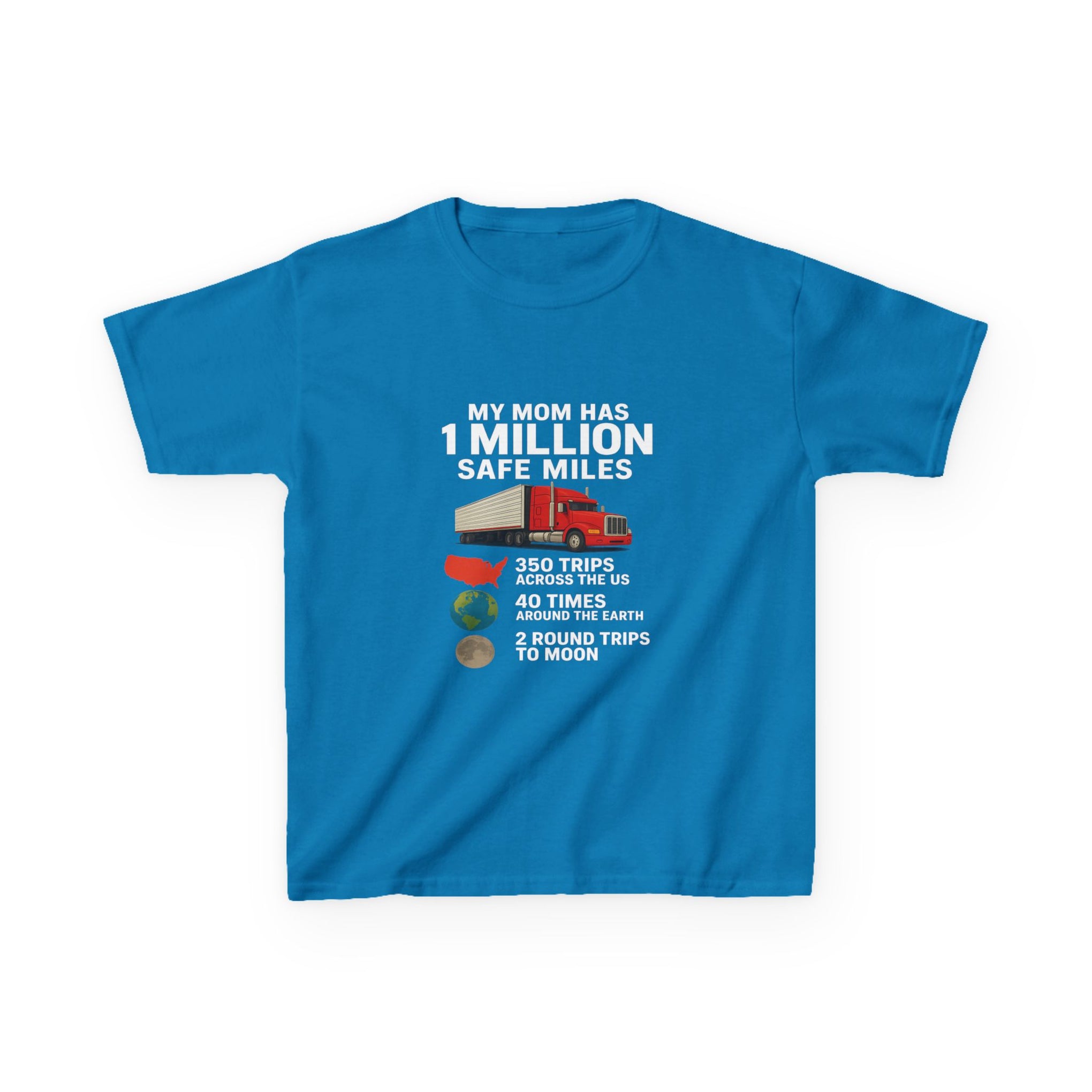 Kids Truck Graphic Tee — My Mom has 1 million Safe Miles