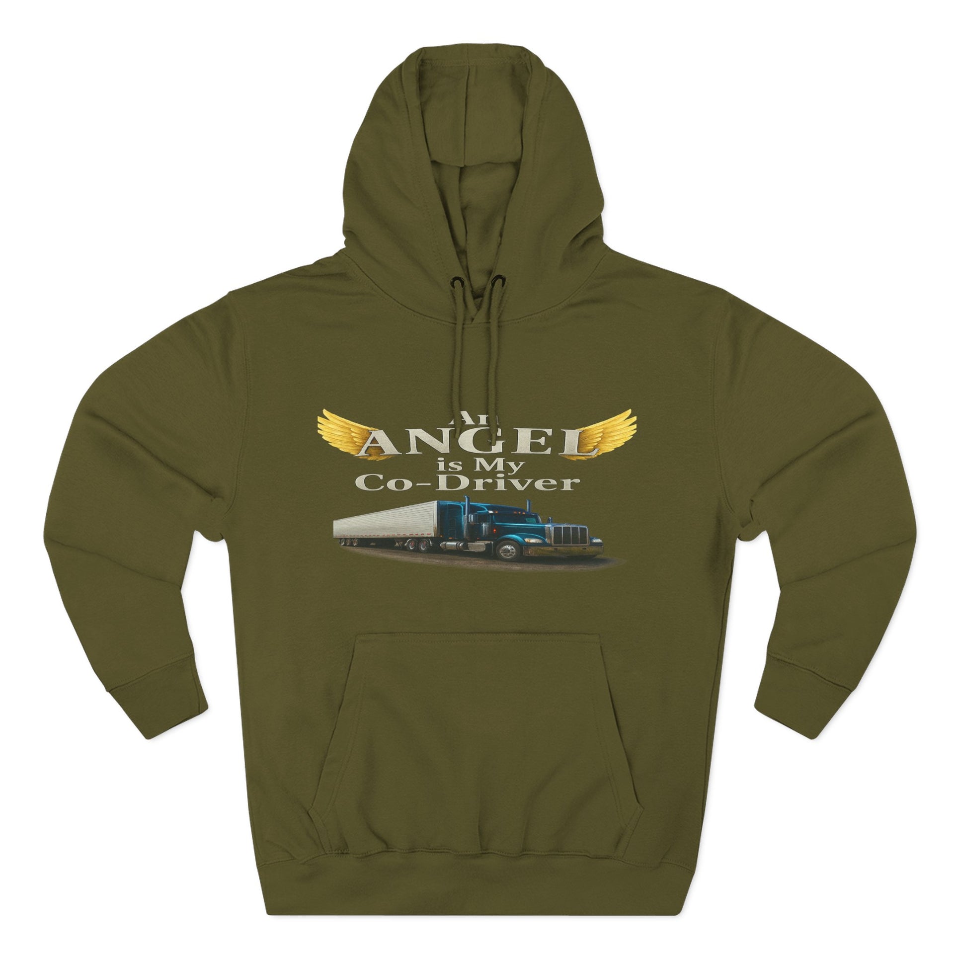 Three-Panel Fleece Hoodie