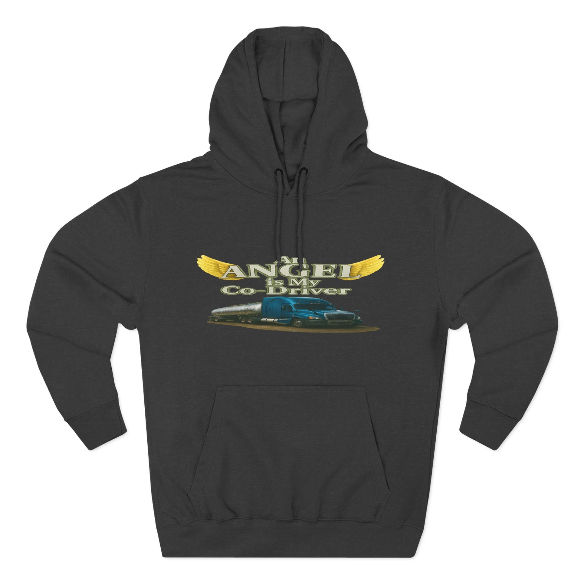 Tanker "Angle is my co-driver" Three-Panel Fleece Hoodie