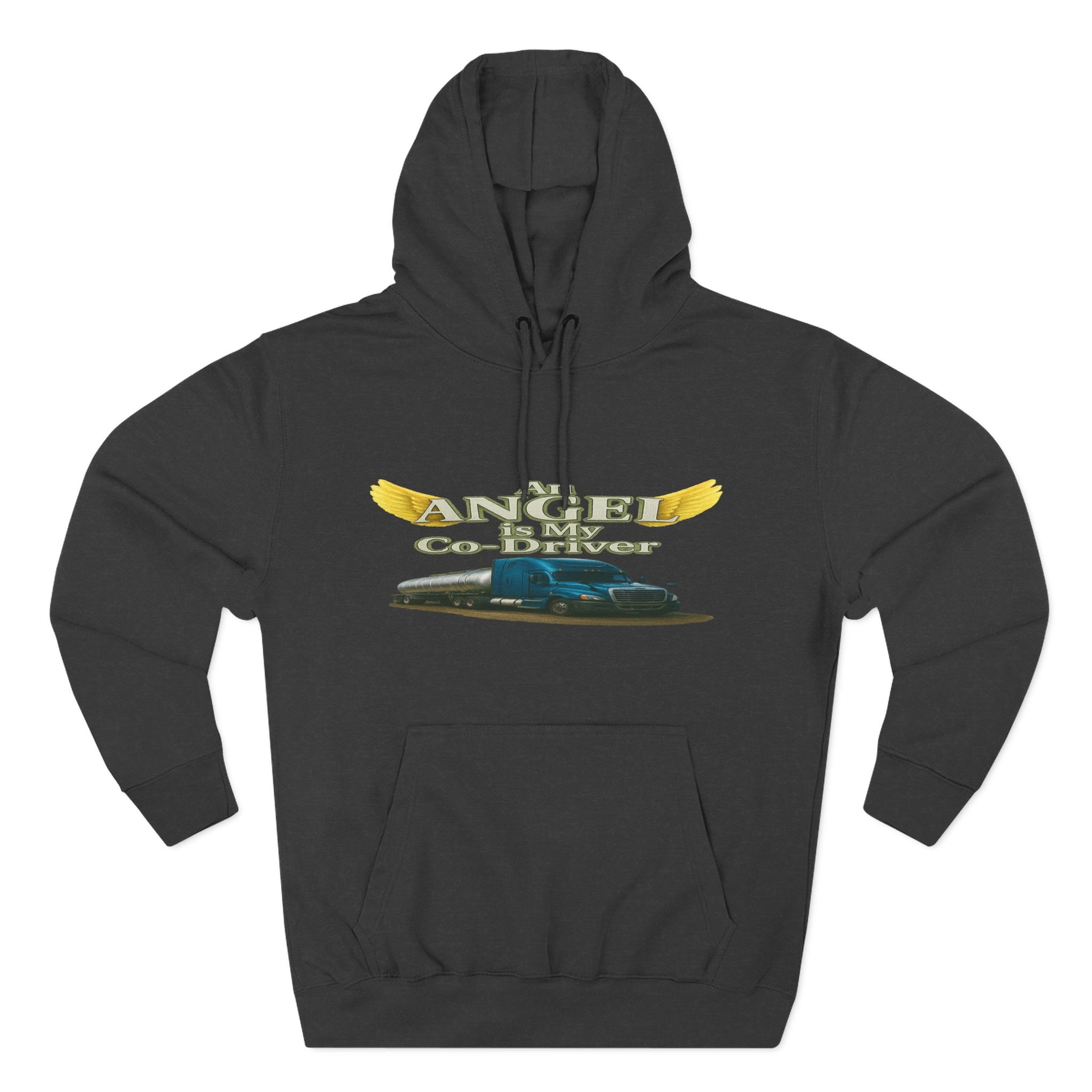 Tanker "Angle is my co-driver" Three-Panel Fleece Hoodie