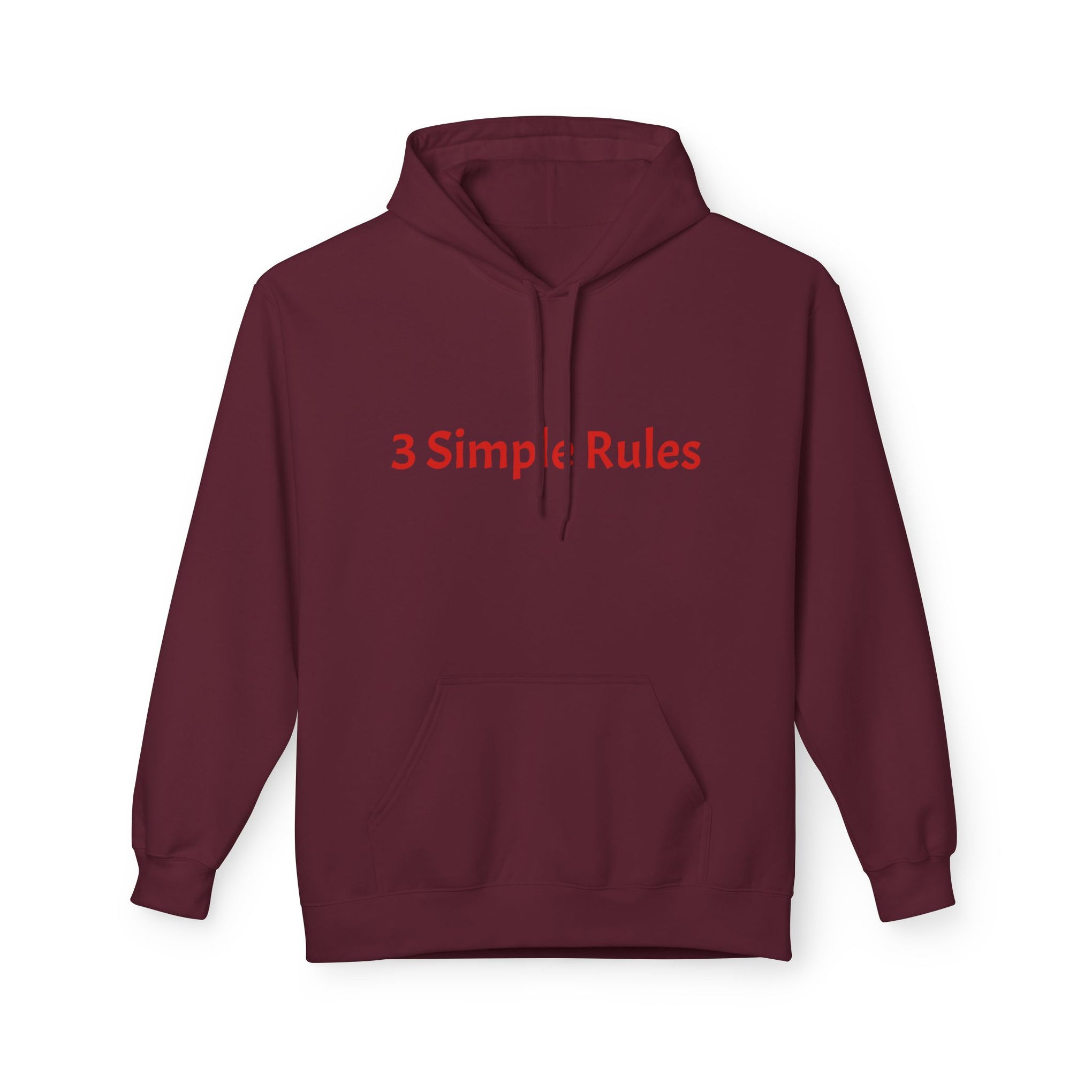 Hoodie — '3 Simple Rules' Trucker Safety Graphic Hoodie (Enjoy the Ride — Get Home Safe)