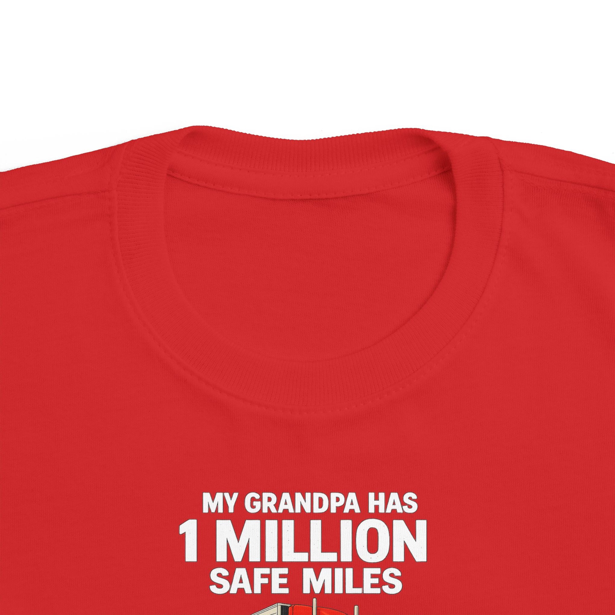 Toddler Tee – "My Grandma Has 1 Million Safe Miles" Cute Grandma Road-Trip Shirt