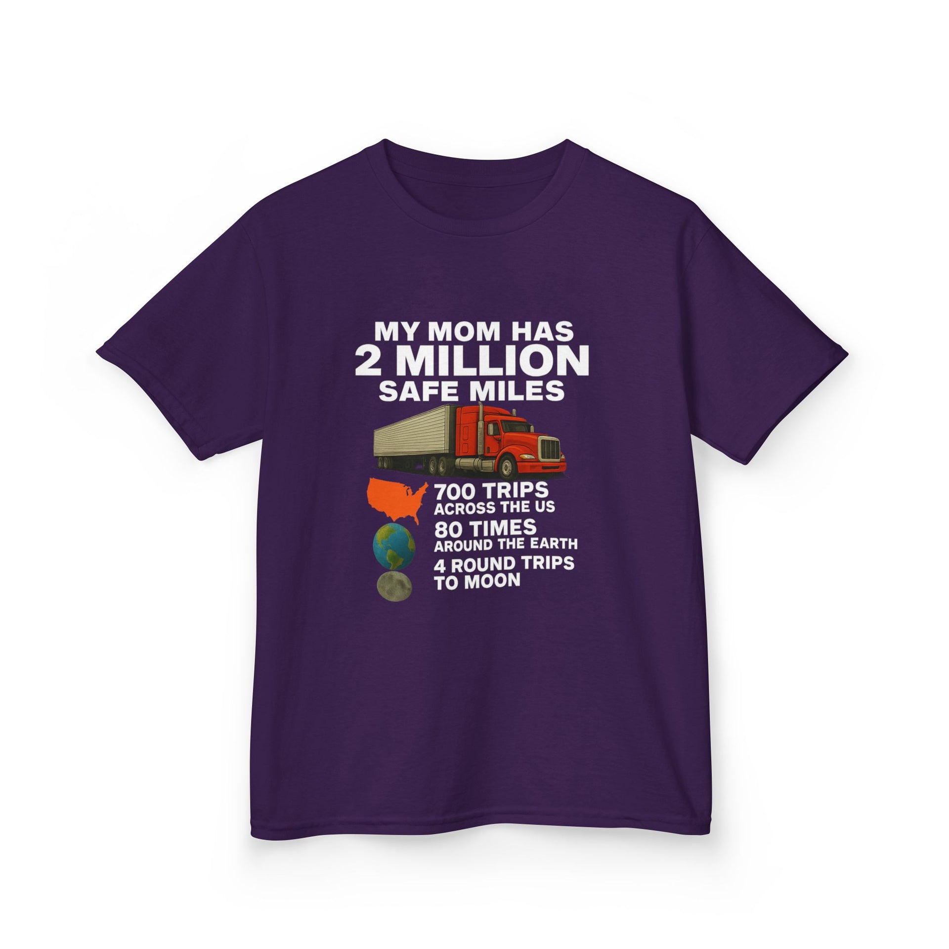Kids Tee - "My Mom Has 2 Million Safe Miles" Driving Milestone Shirt