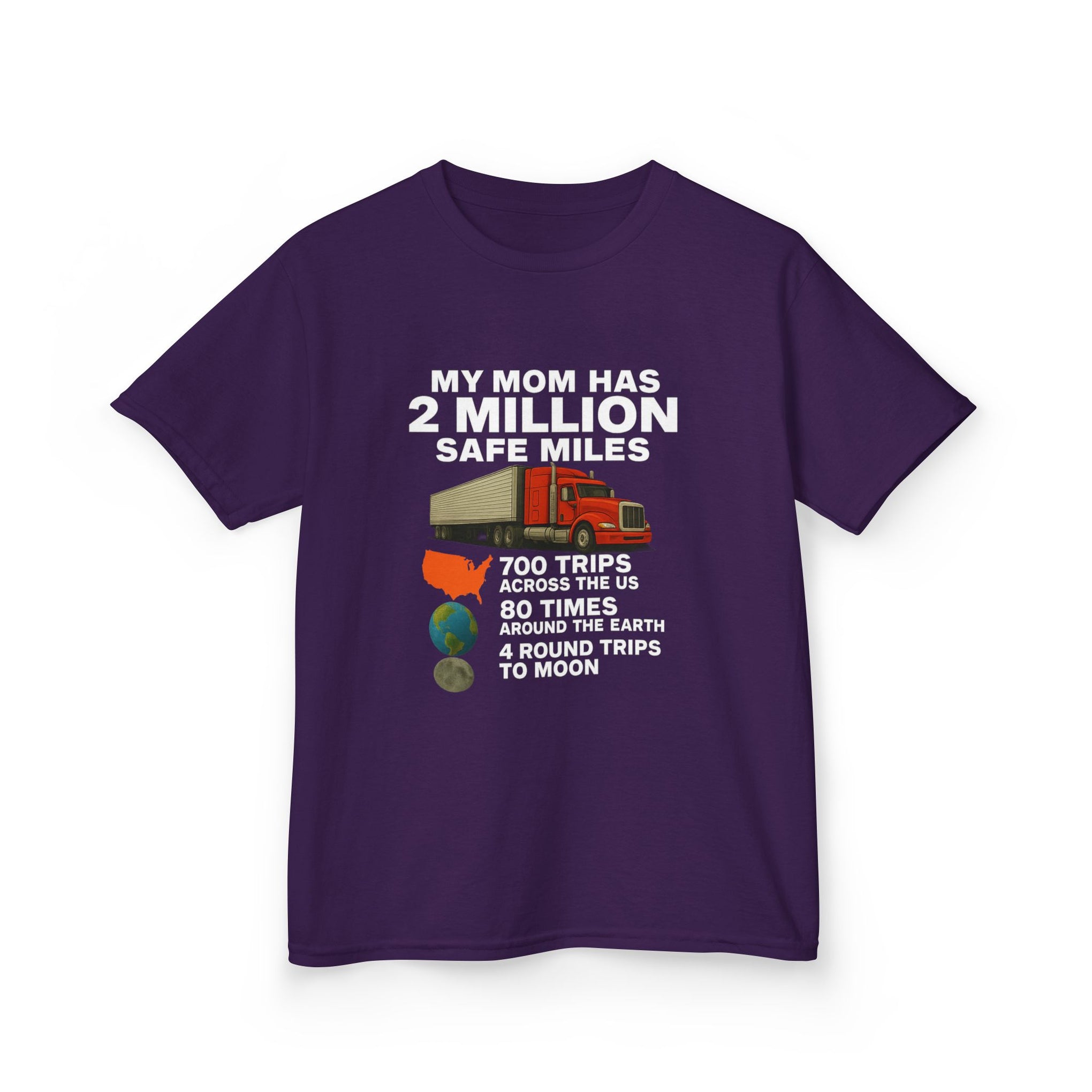 Kids Tee - "My Mom Has 2 Million Safe Miles" Driving Milestone Shirt