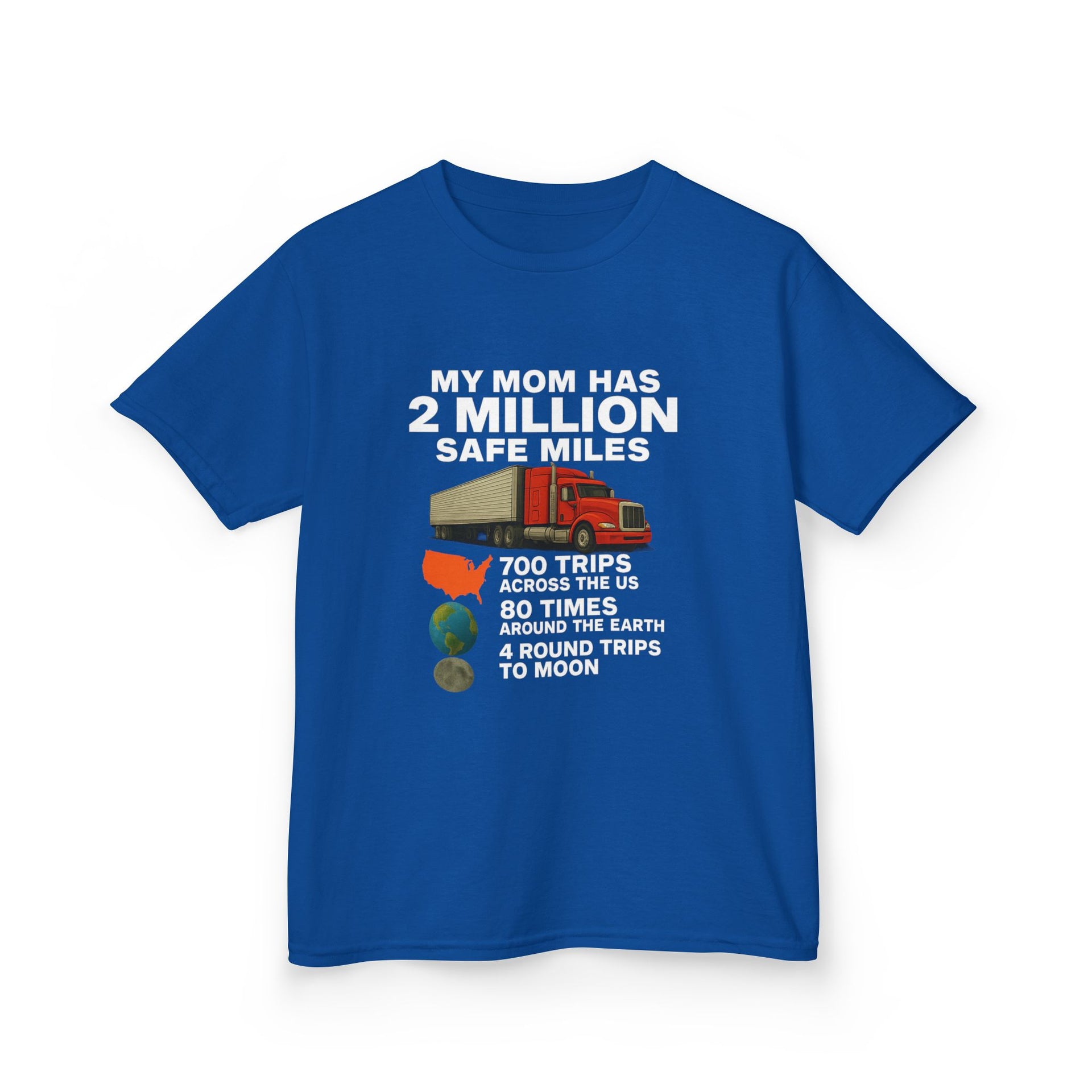 Kids Tee - "My Mom Has 2 Million Safe Miles" Driving Milestone Shirt