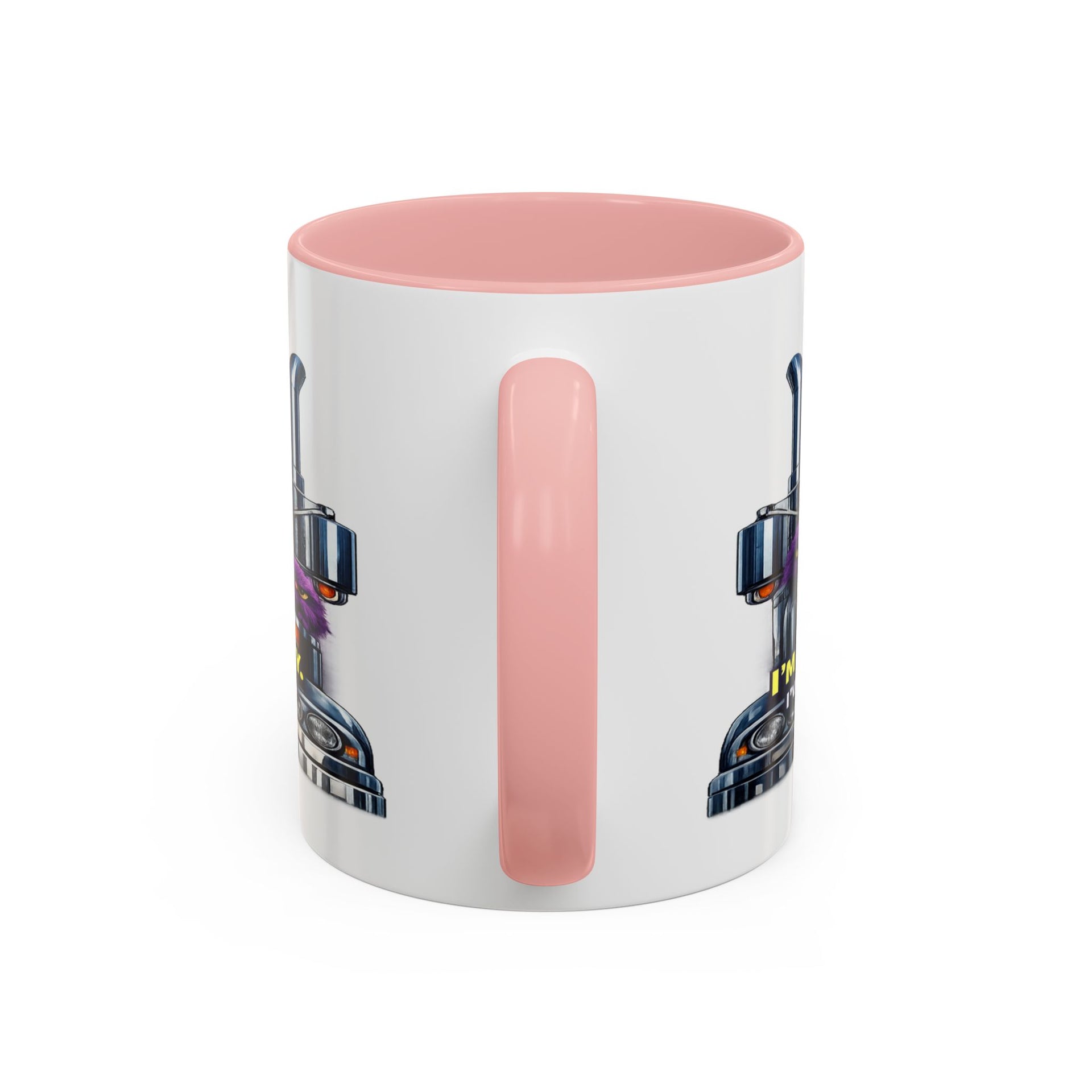 Purple Grumpy Monster Coffee Mug – Funny Truck Driver Gift (11oz & 15oz)