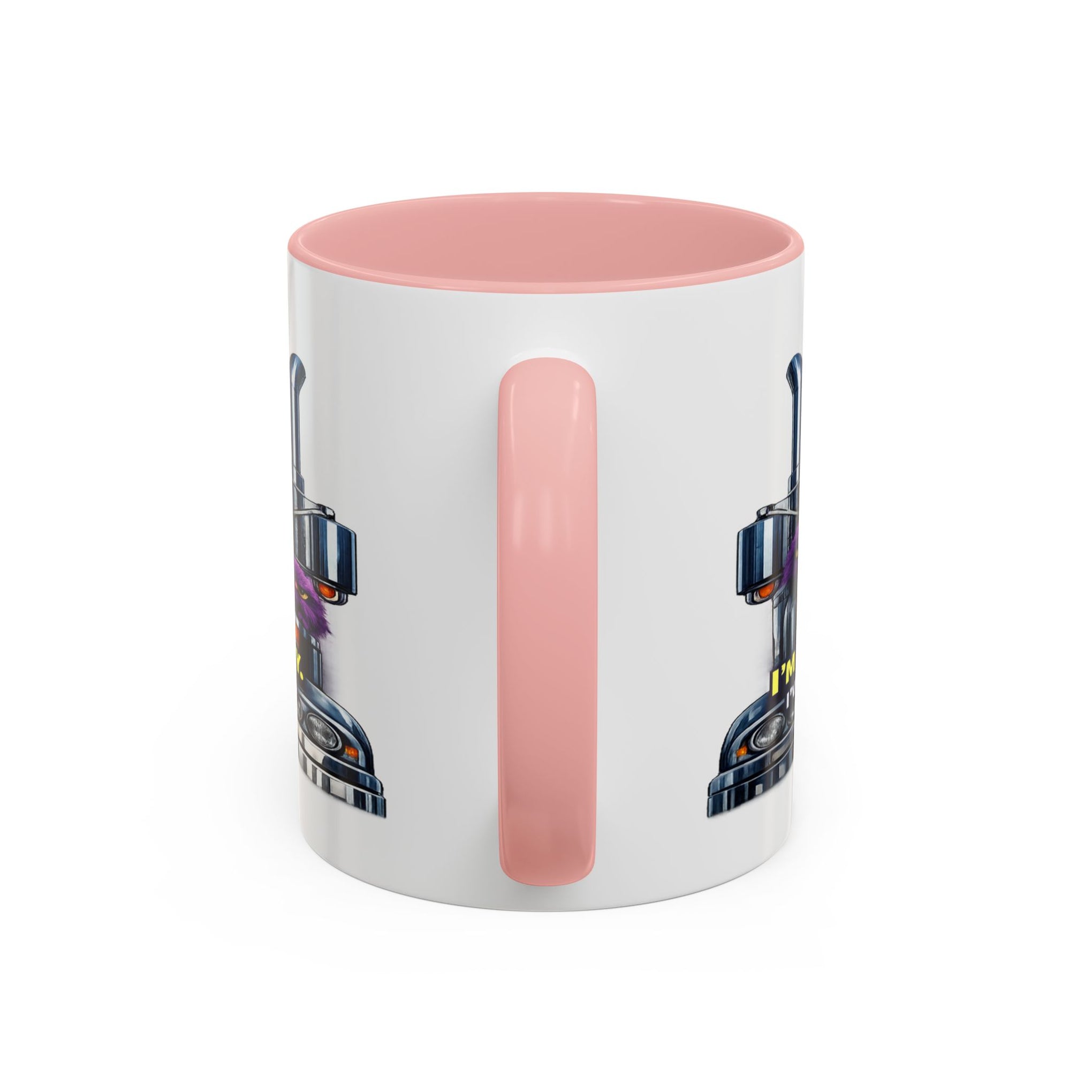 Purple Grumpy Monster Coffee Mug – Funny Truck Driver Gift (11oz & 15oz)