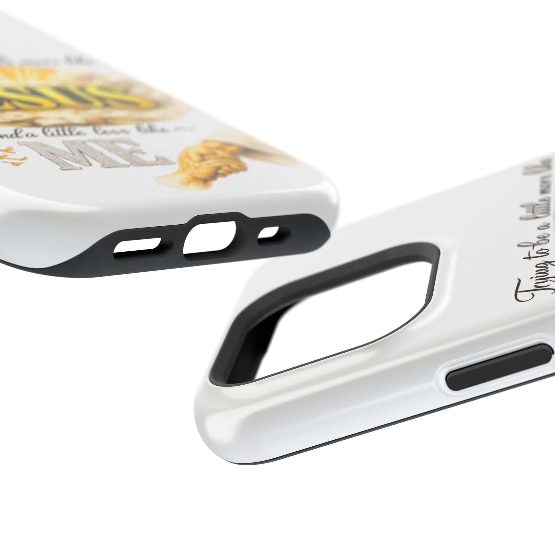 Christian Quote Magnetic Phone Case — "Trying to be a Little More Jesus and a Little Less Like Me"