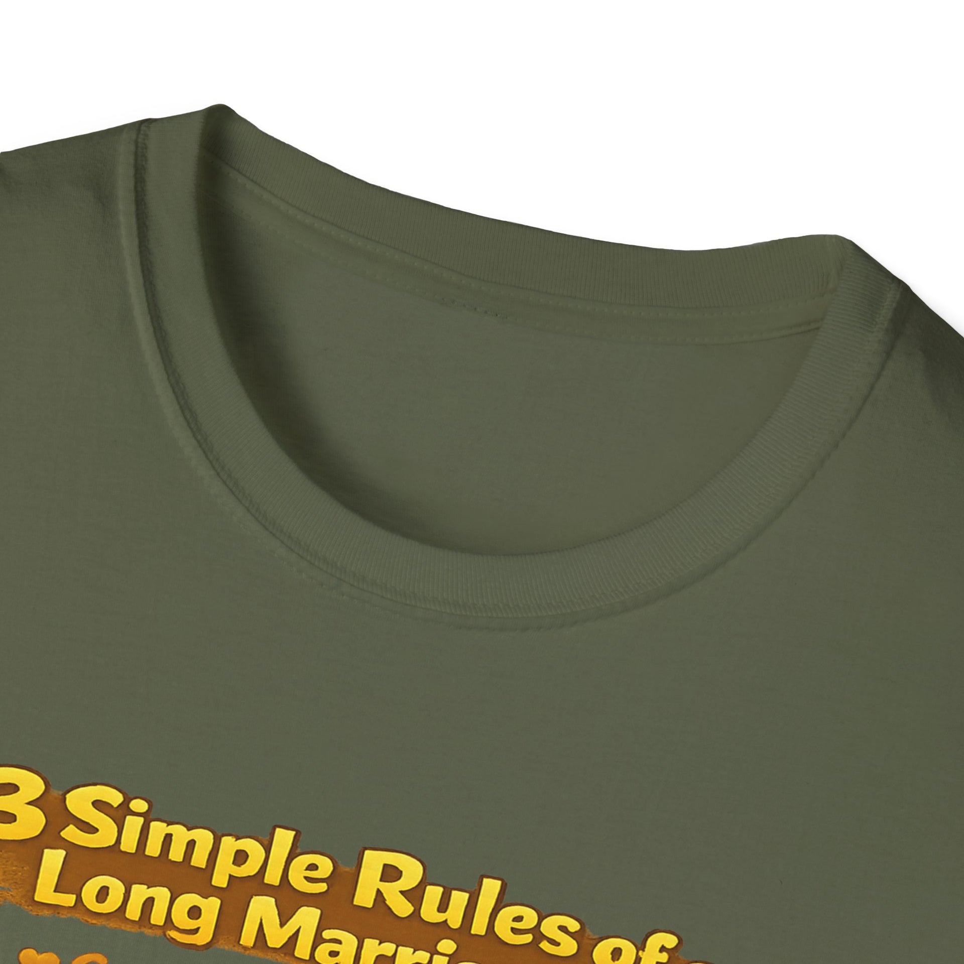 Marriage Rules T-Shirt – “3 Simple Rules of a Long Marriage: Communication, Trust, Separate Blankets!”