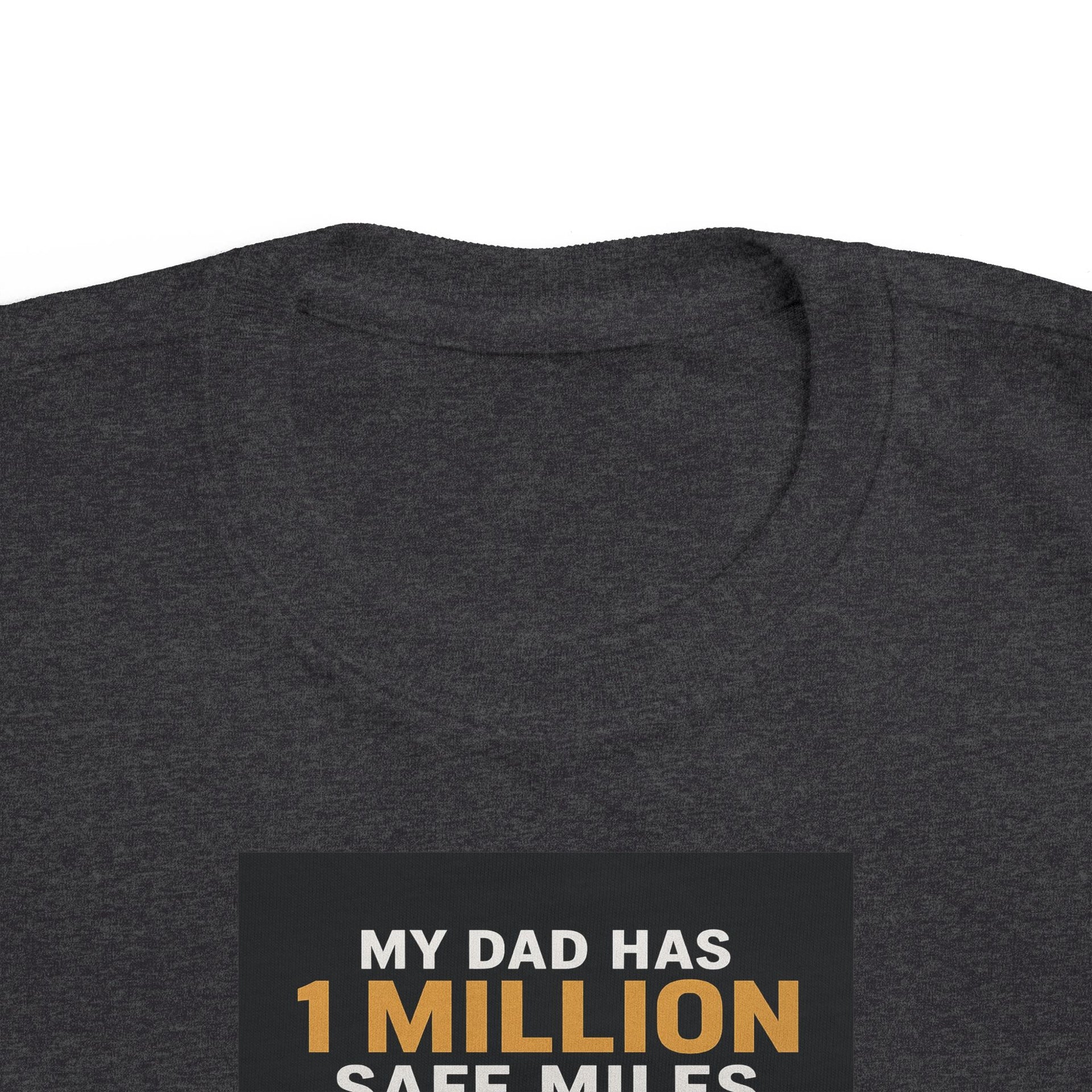 Toddler Tee – “My Dad Has 1 Million Safe Miles” Funny Kids' Aviation Shirt
