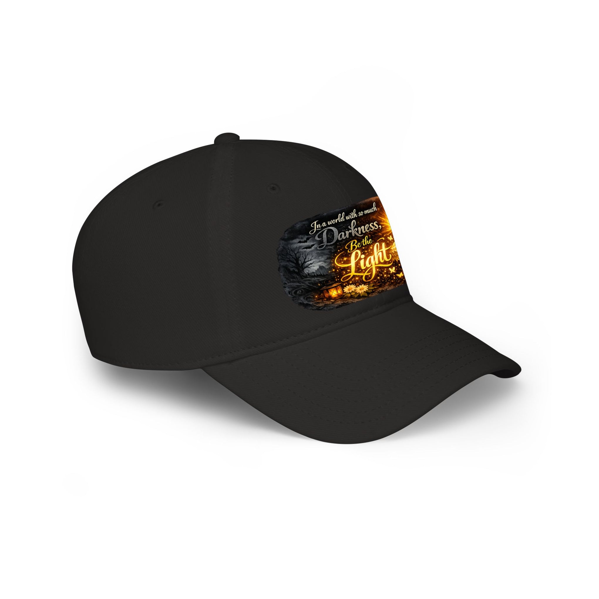 Low Profile Baseball Cap – "Be the Light" Inspirational Firefly Design