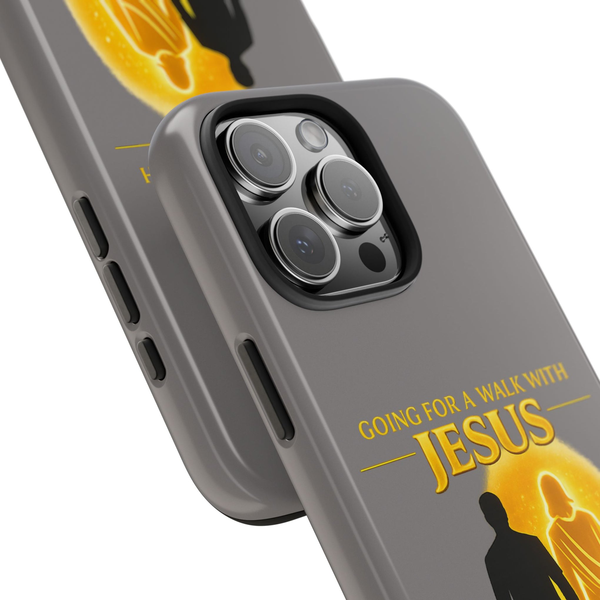 Tough Phone Case — "Going for a Walk with Jesus, Wanna Come?" Christian iPhone Case