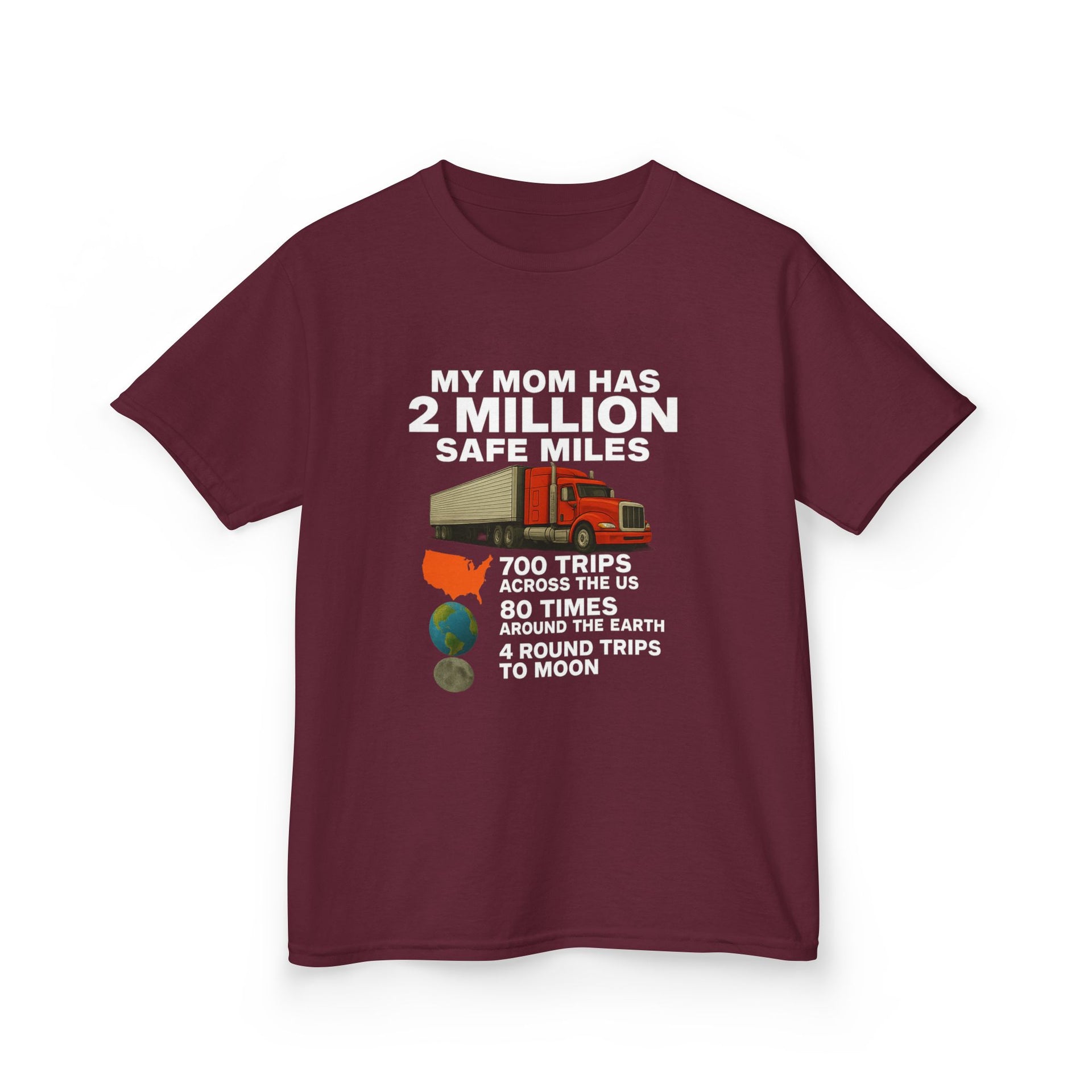 Kids Tee - "My Mom Has 2 Million Safe Miles" Driving Milestone Shirt