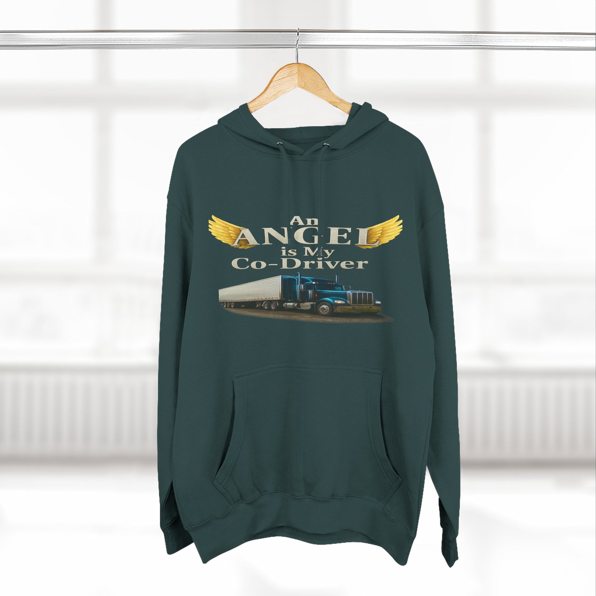 Three-Panel Fleece Hoodie