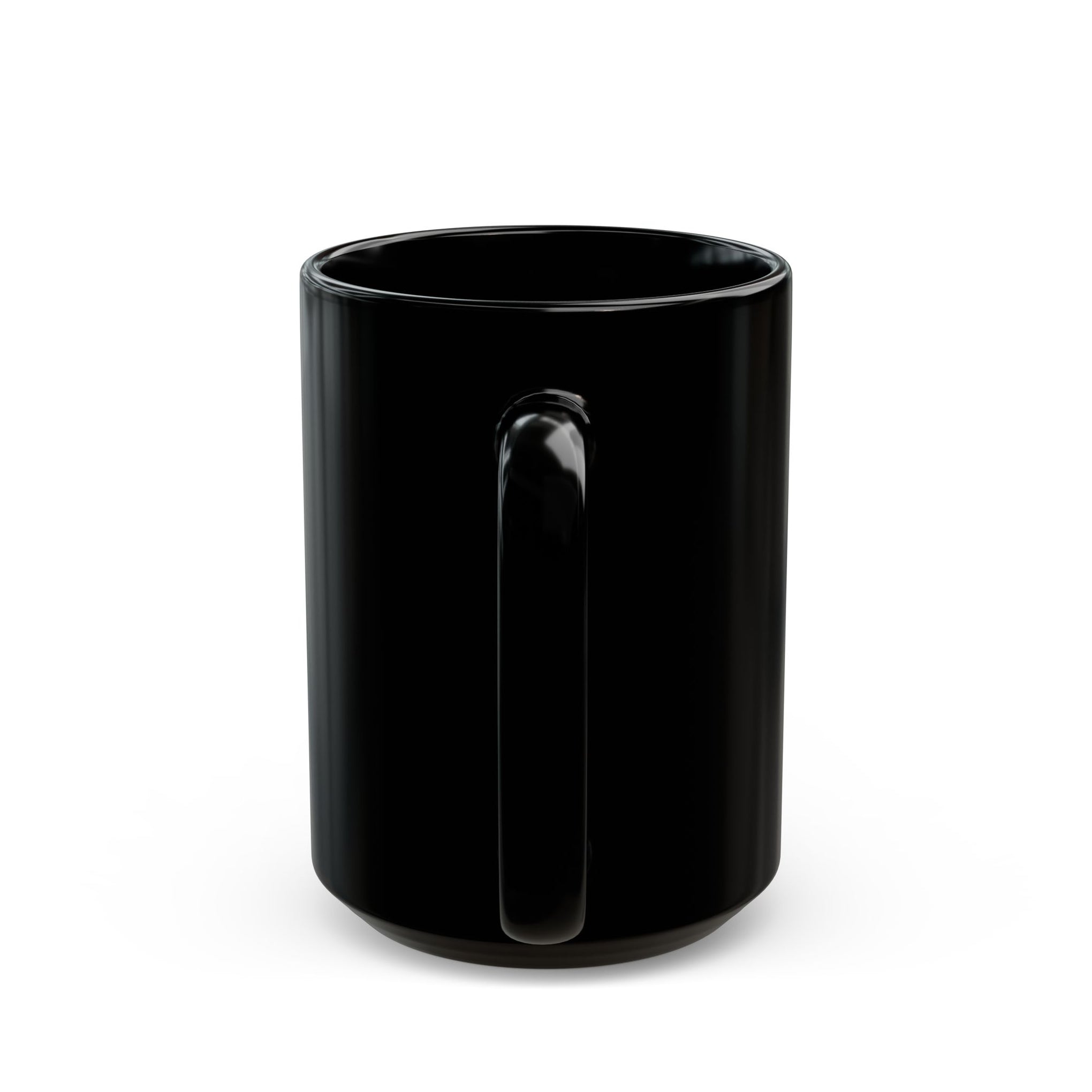 Blessed Bee Black Coffee Mug – Rustic Cross Design (11oz & 15oz)