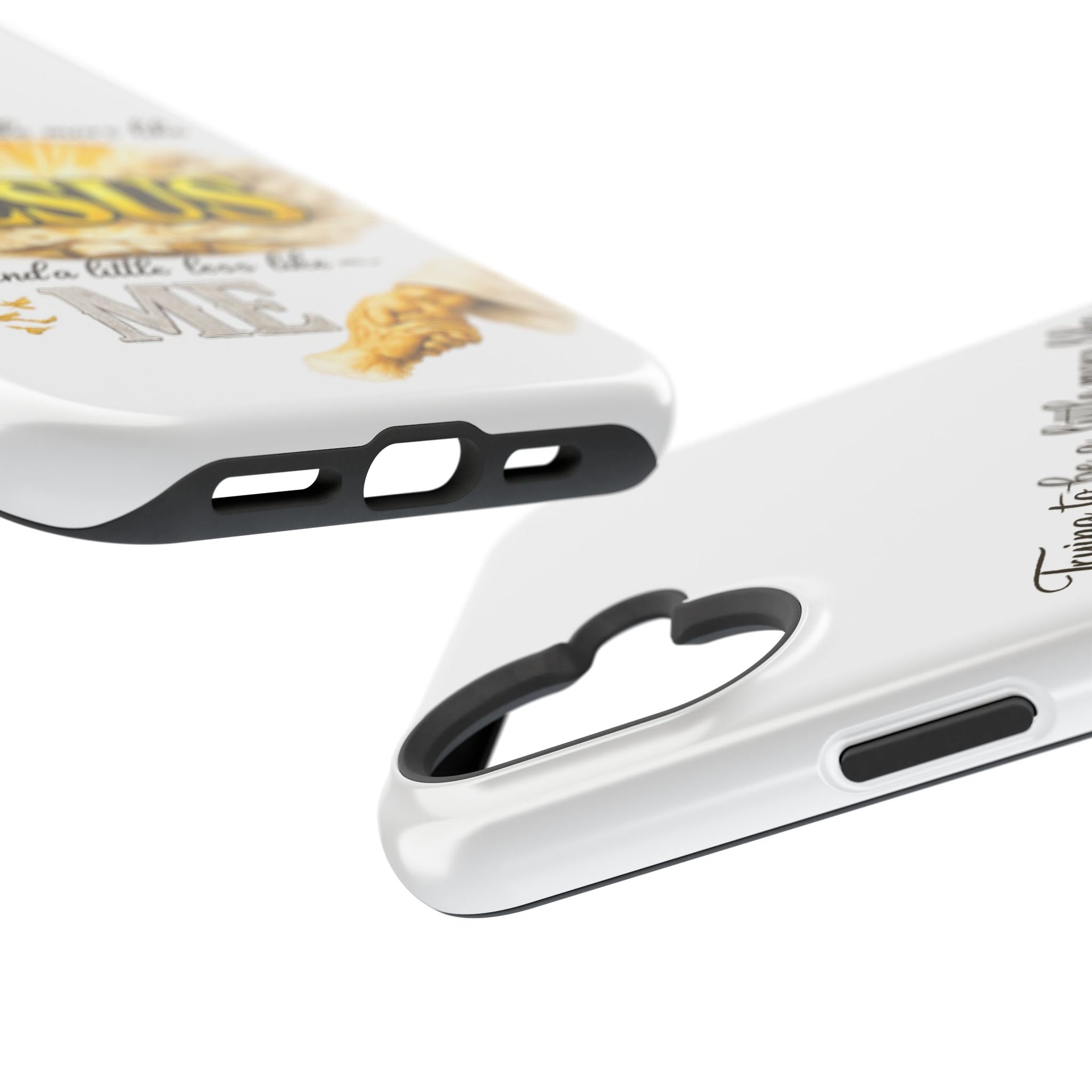 Christian Quote Magnetic Phone Case — "Trying to be a Little More Jesus and a Little Less Like Me"