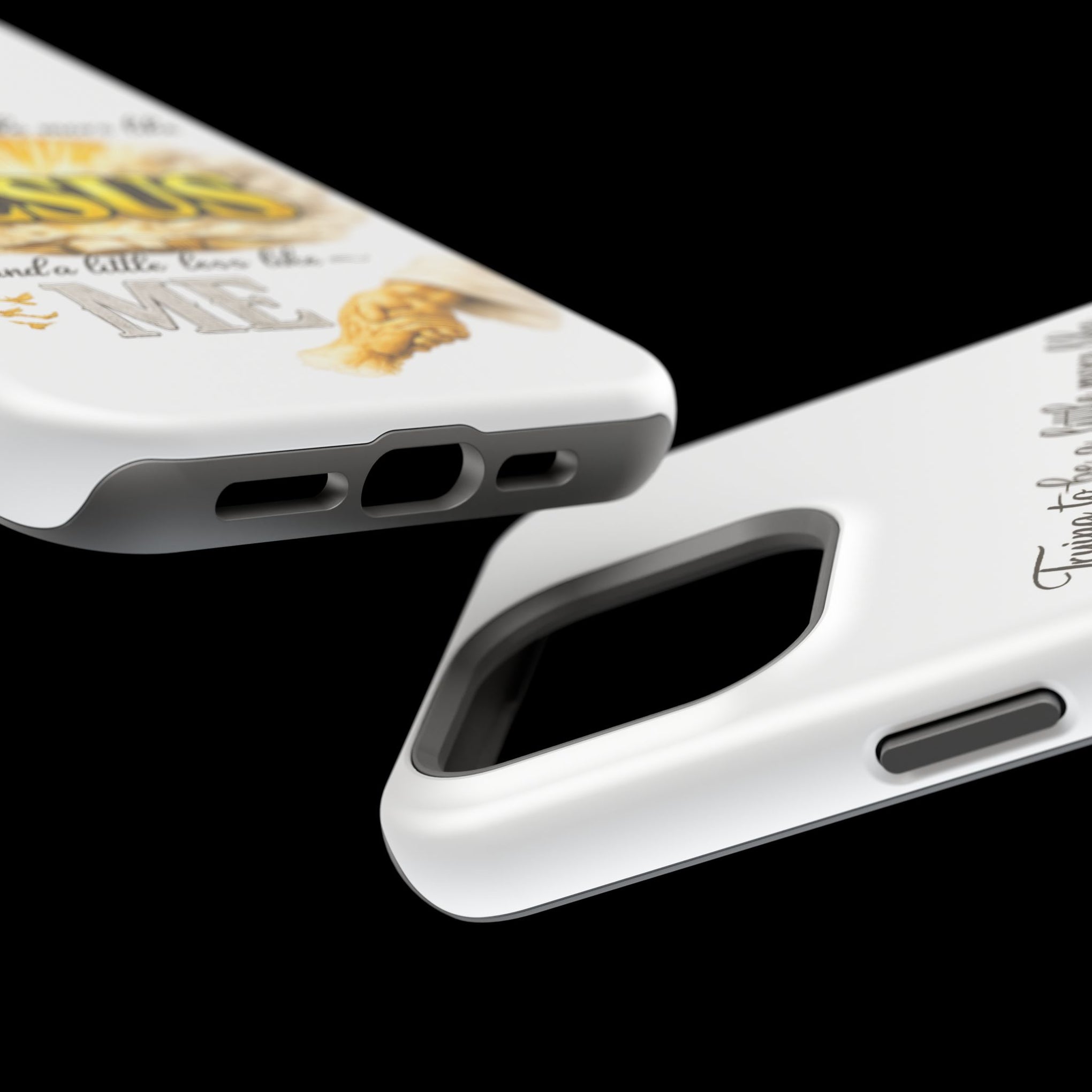 Christian Quote Magnetic Phone Case — "Trying to be a Little More Jesus and a Little Less Like Me"