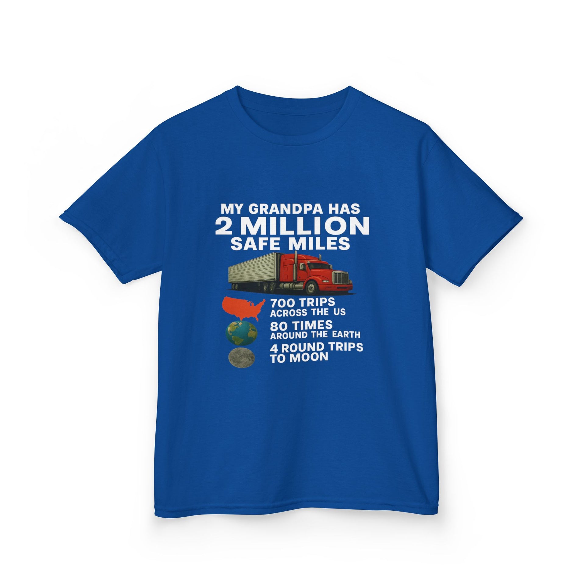 Kids Tee – “My Grandpa Has 2 Million Safe Miles” Vintage Pilot Aviation Shirt