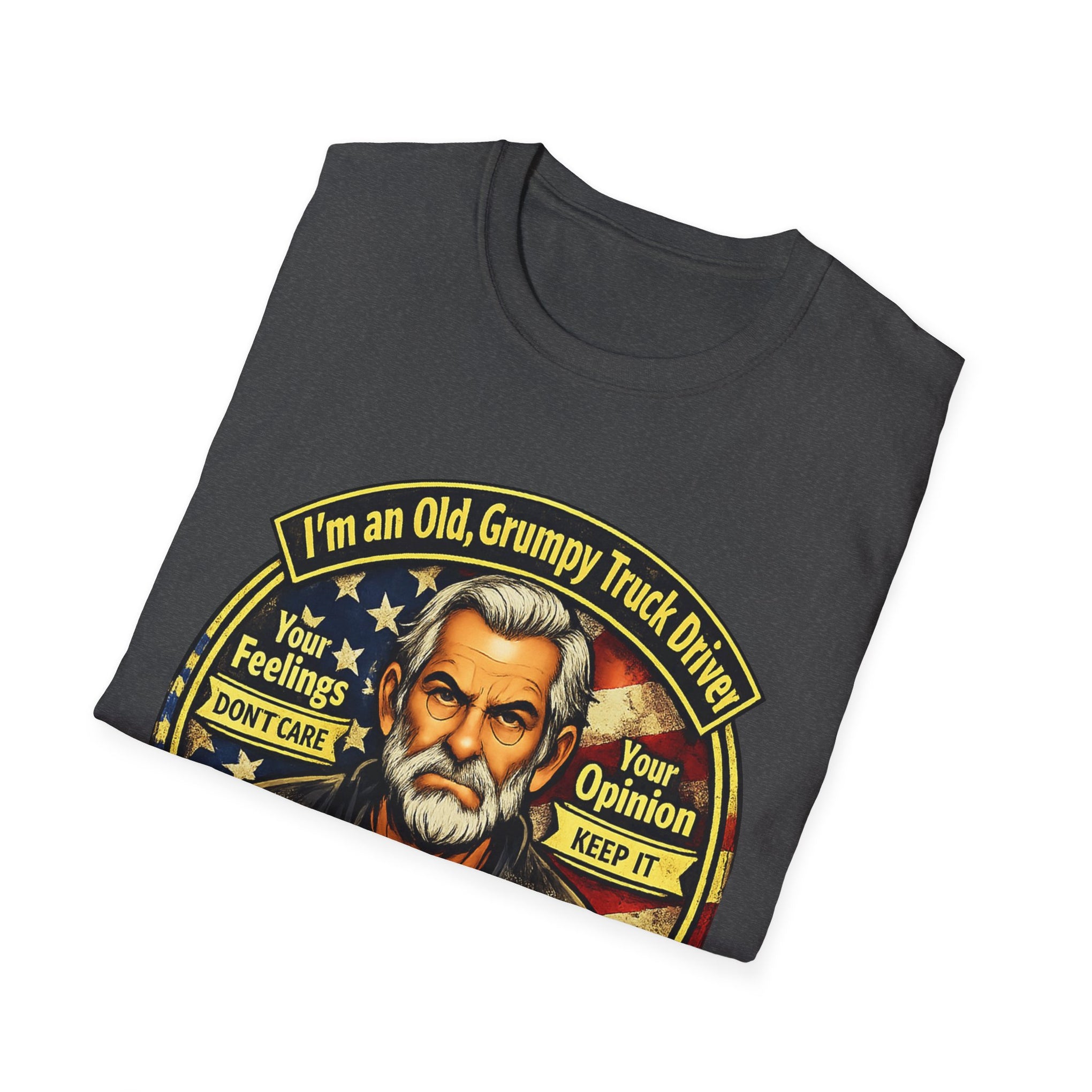 Truck Driver T-Shirt — “I’m an Old, Grumpy Truck Driver — Leave Me Alone!” Graphic Tee