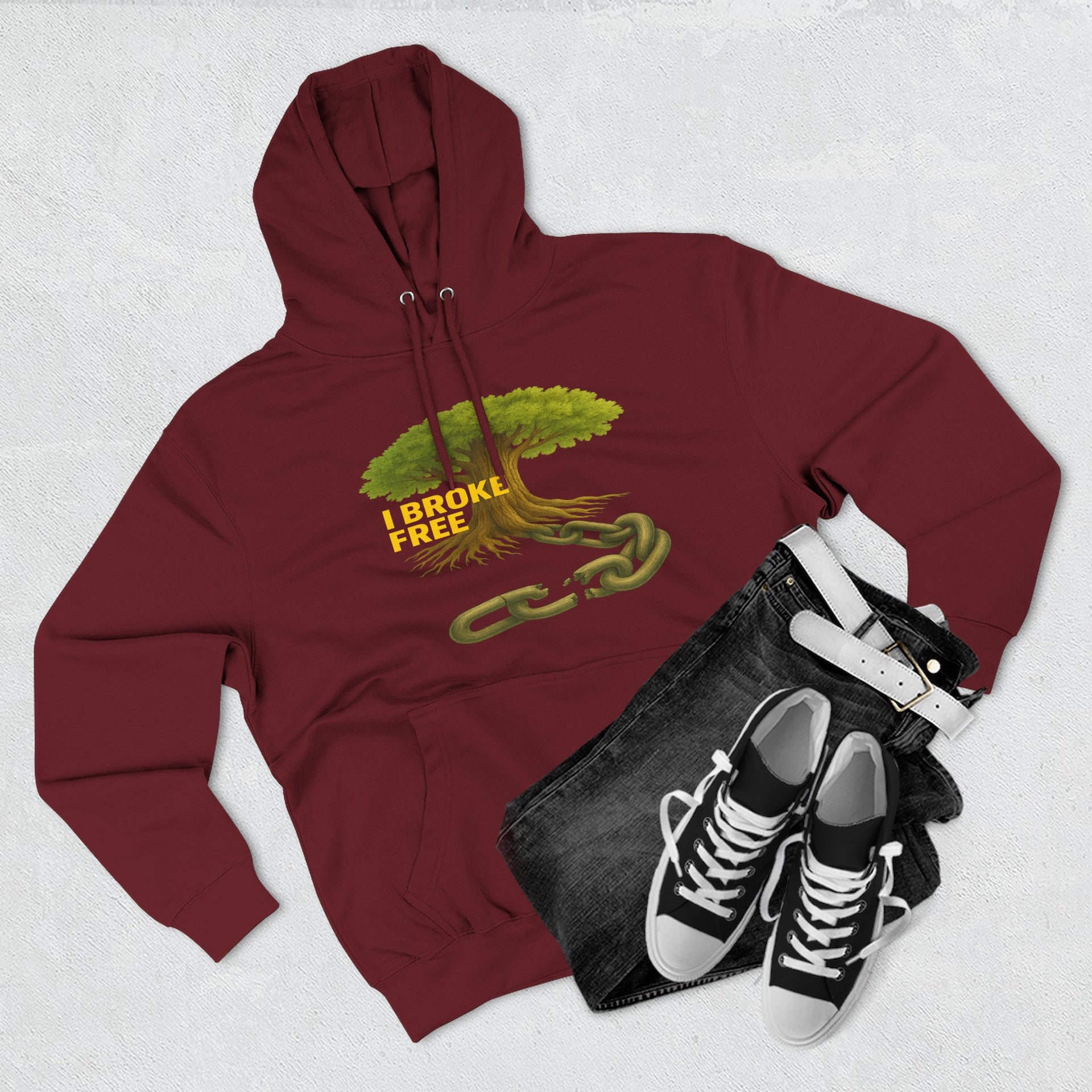 Freedom Breaker Hoodie — "I Broke Free" Mental Health Recovery Hoodie