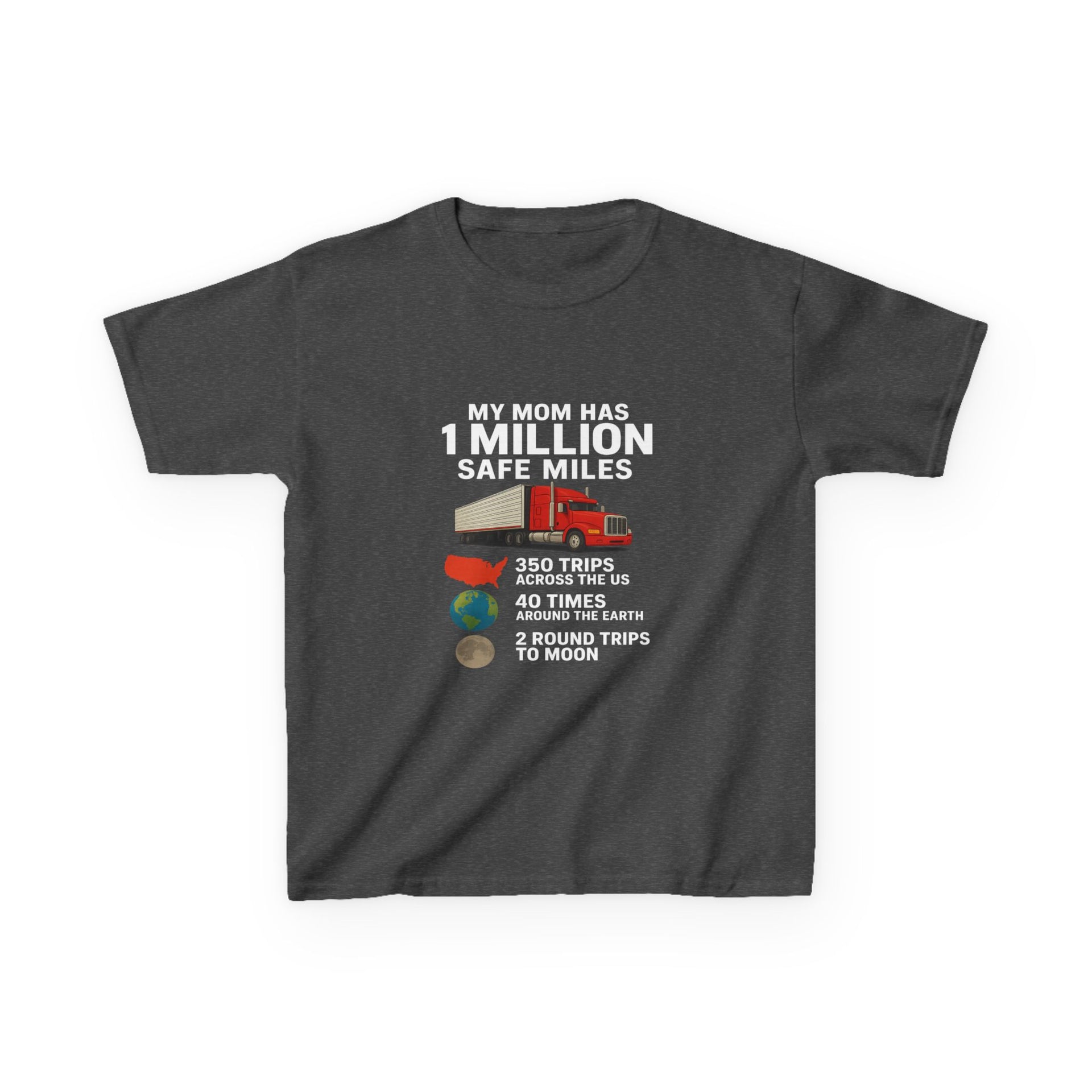 Kids Truck Graphic Tee — My Mom has 1 million Safe Miles