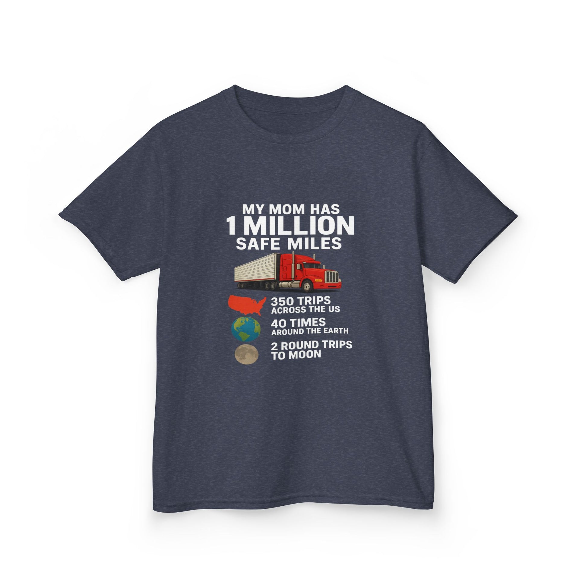 Kids Truck Graphic Tee — My Mom has 1 million Safe Miles