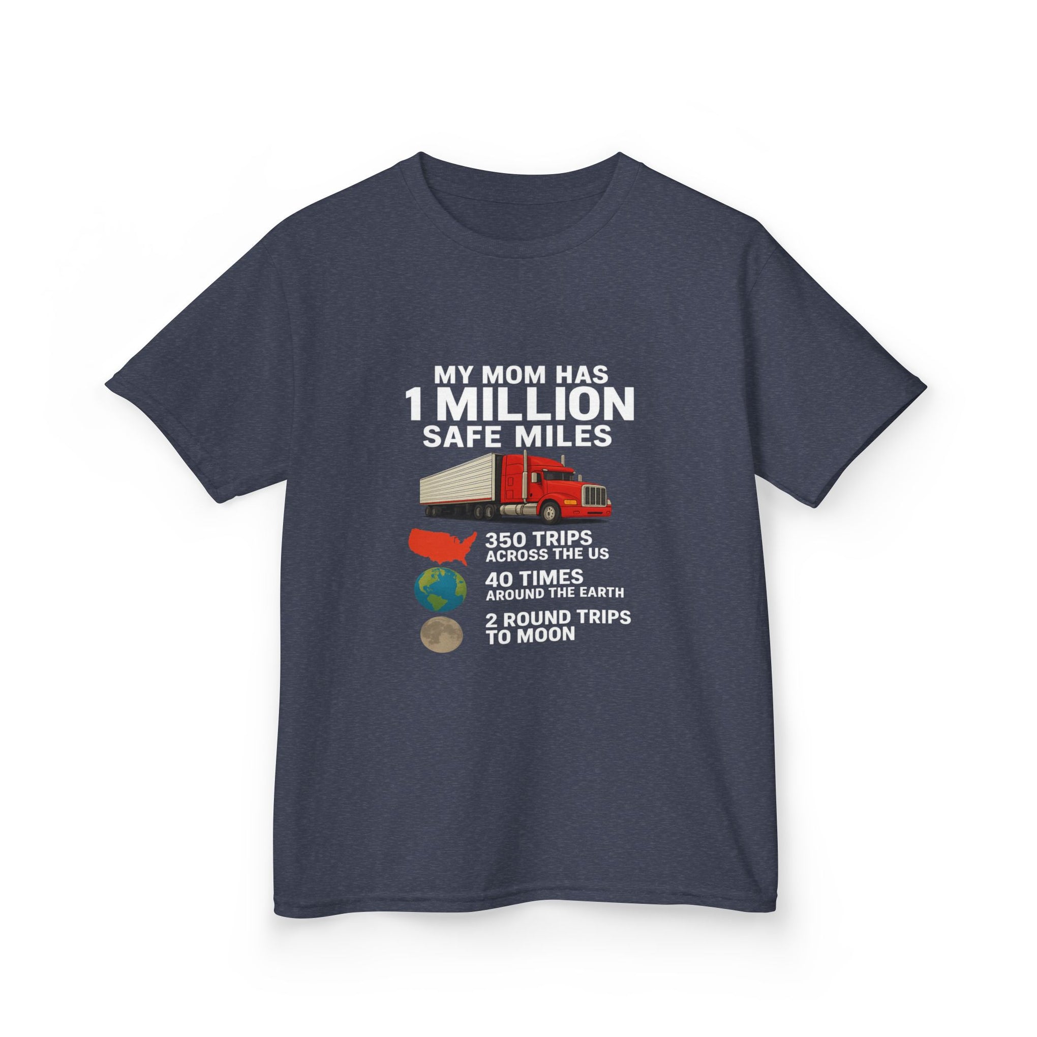 Kids Truck Graphic Tee — My Mom has 1 million Safe Miles