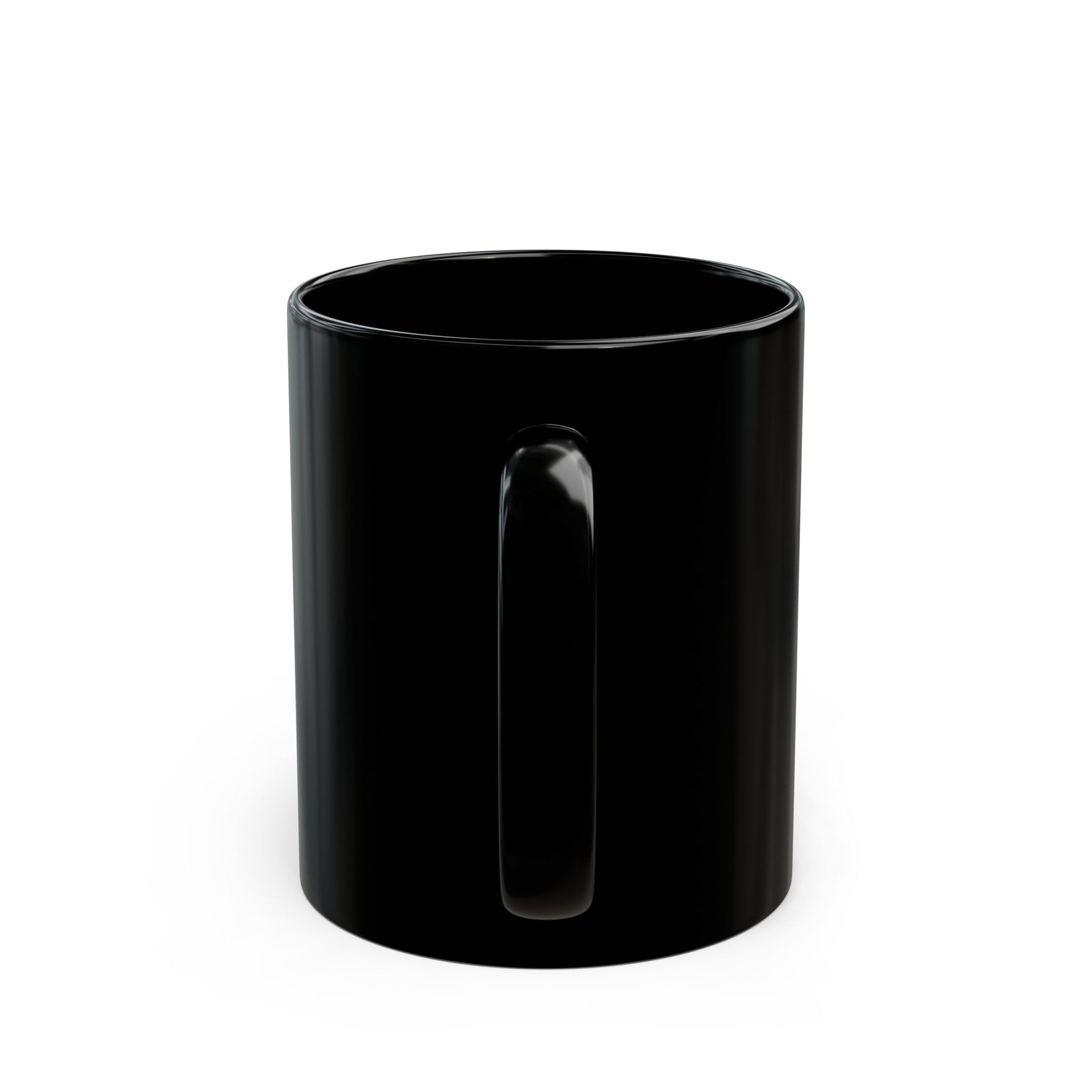 Blessed Bee Black Coffee Mug – Rustic Cross Design (11oz & 15oz)