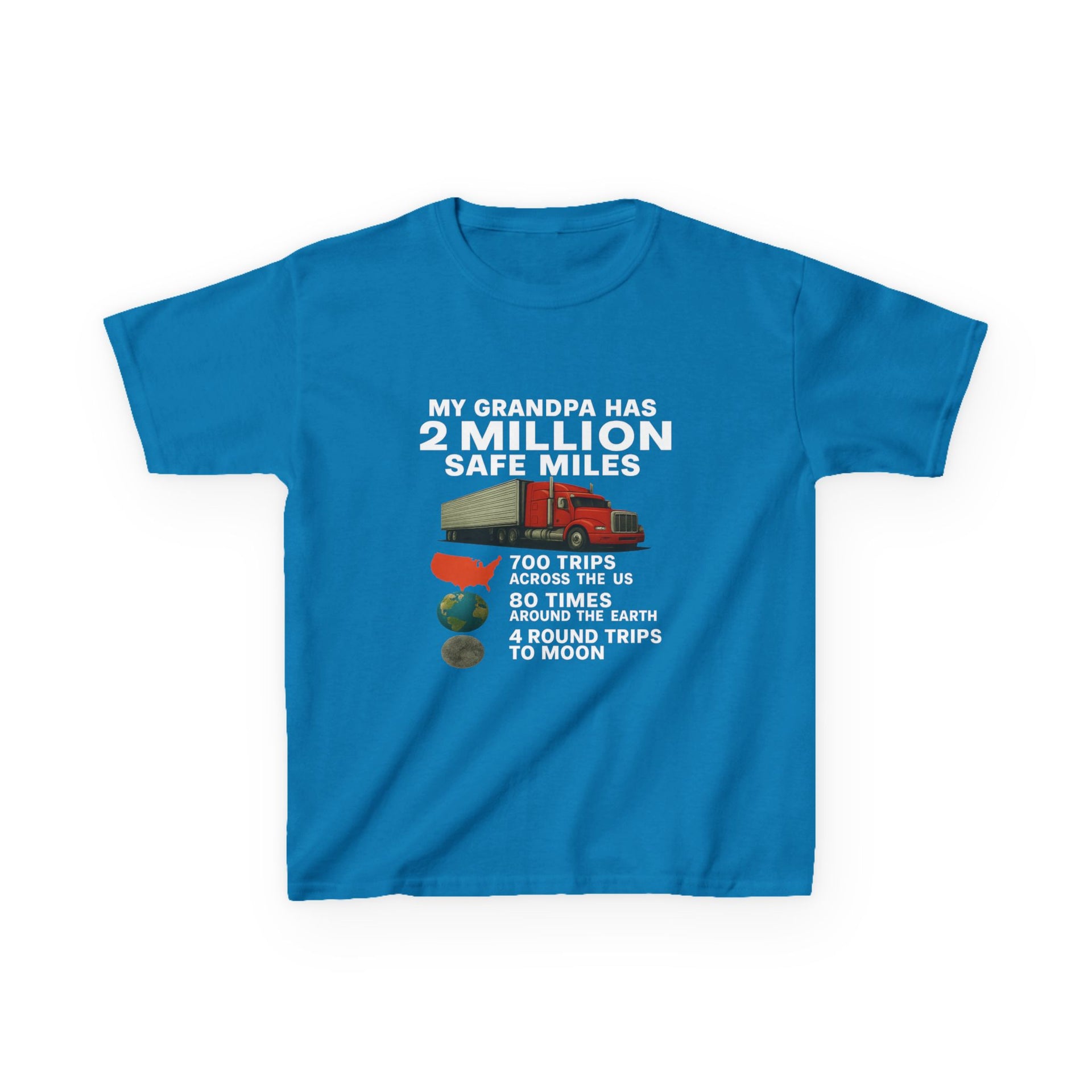 Kids Tee – “My Grandpa Has 2 Million Safe Miles” Vintage Pilot Aviation Shirt