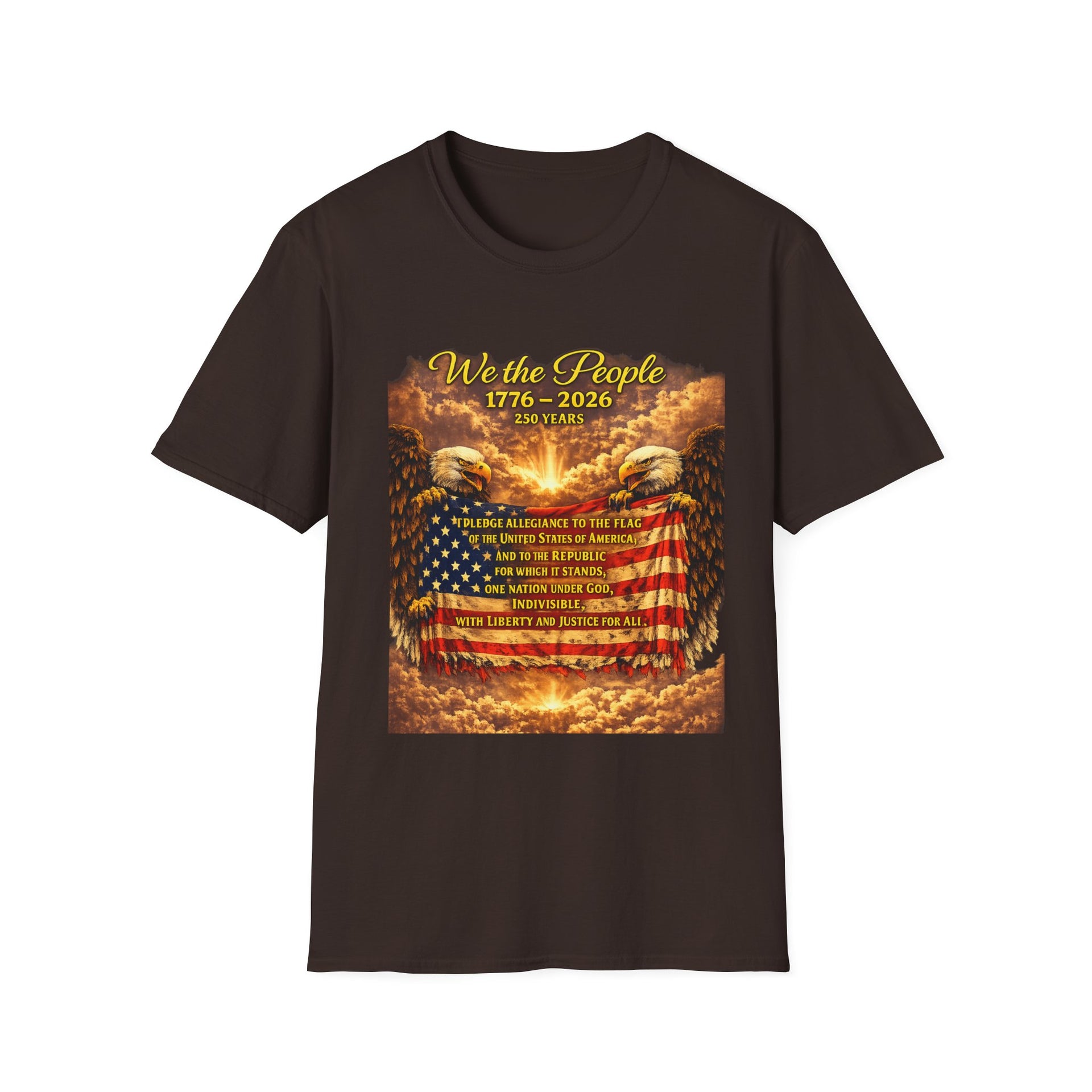 Patriotic 'We the People 1776–2026' American Flag T-Shirt