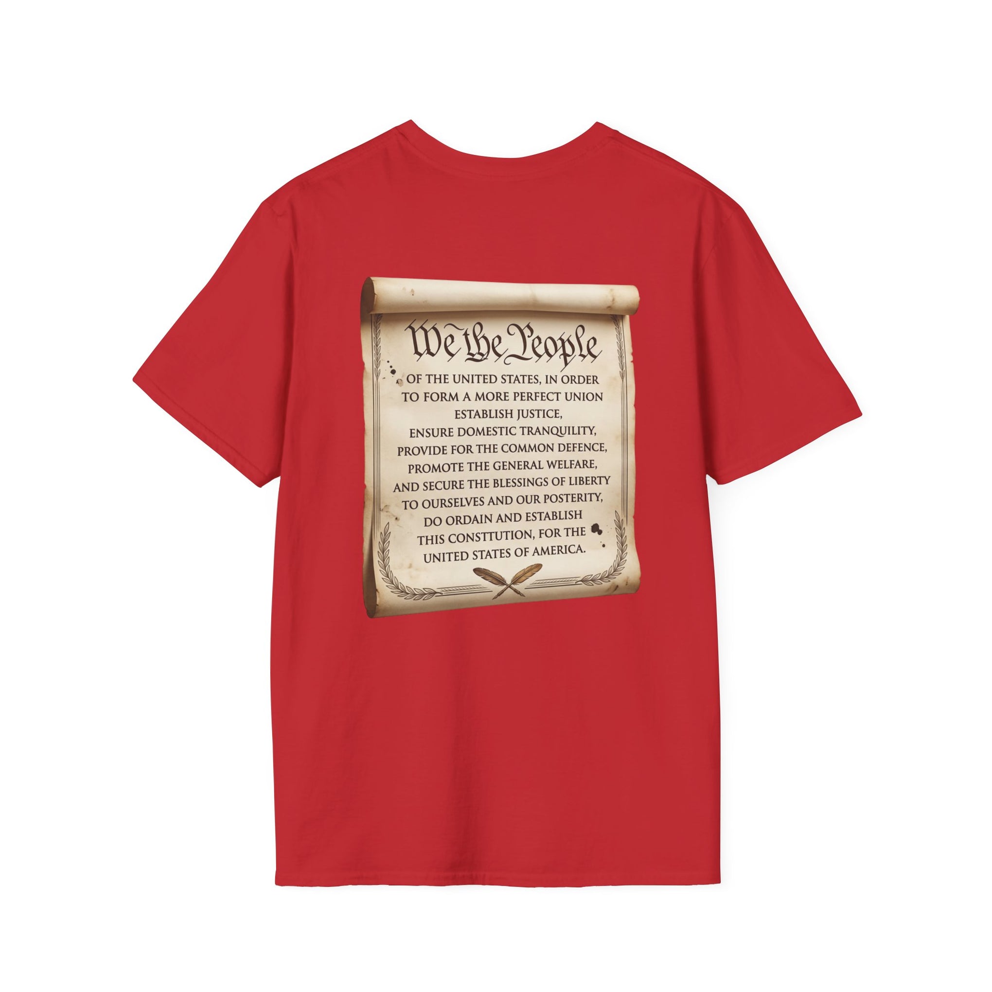 Patriotic "We the People 1776-2026" T-Shirt — American Flag & Constitution Tee for Independence Day