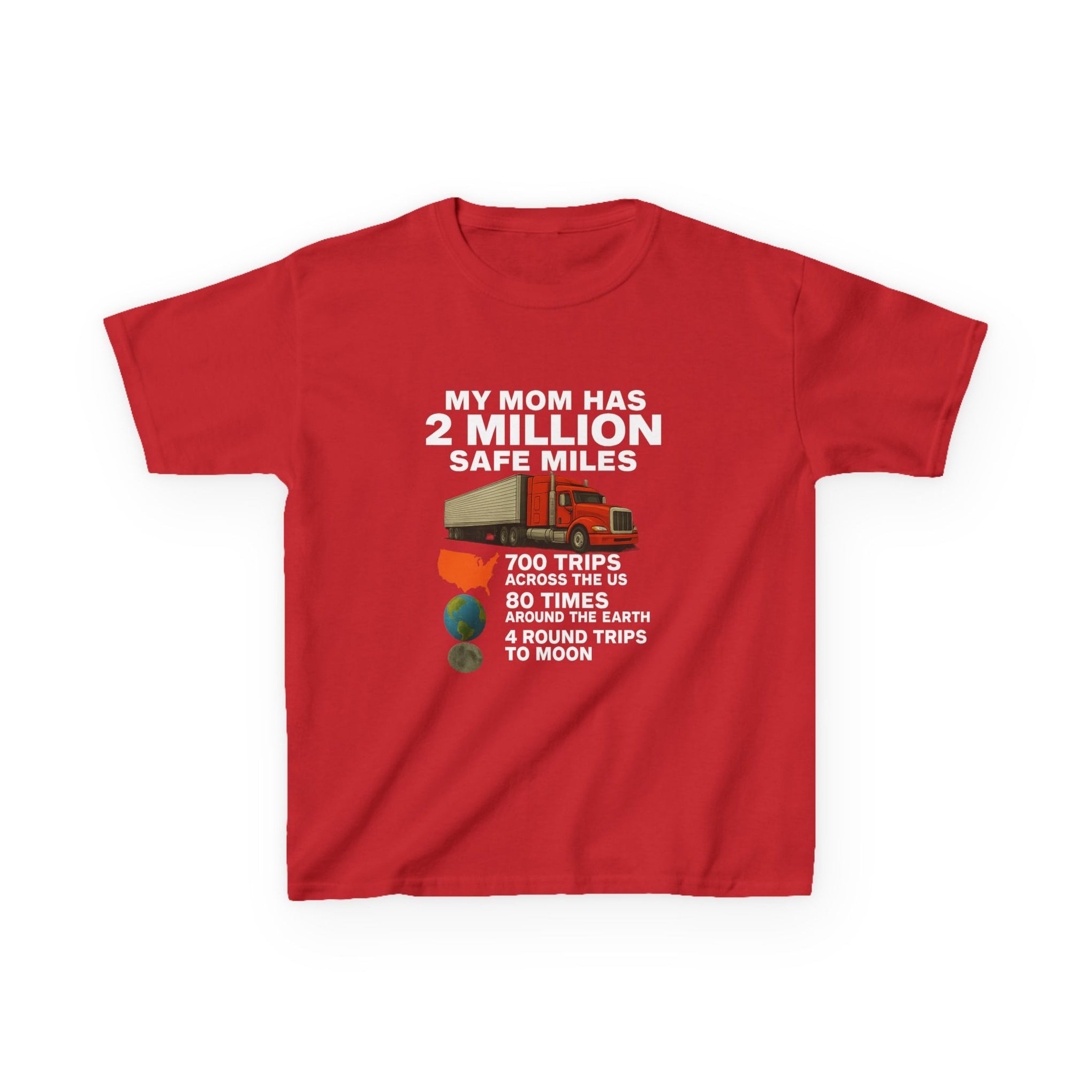 Kids Tee - "My Mom Has 2 Million Safe Miles" Driving Milestone Shirt