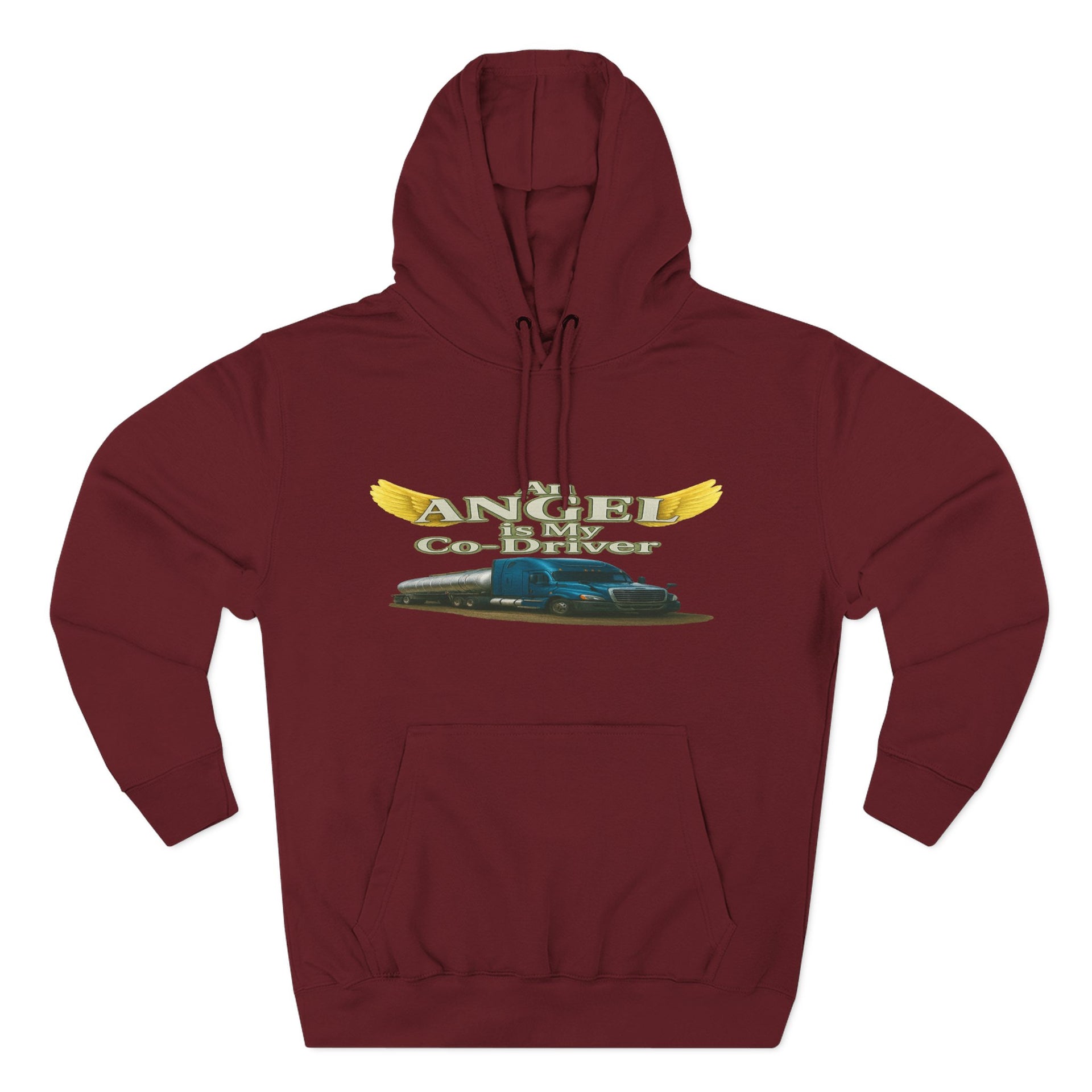 Tanker "Angle is my co-driver" Three-Panel Fleece Hoodie