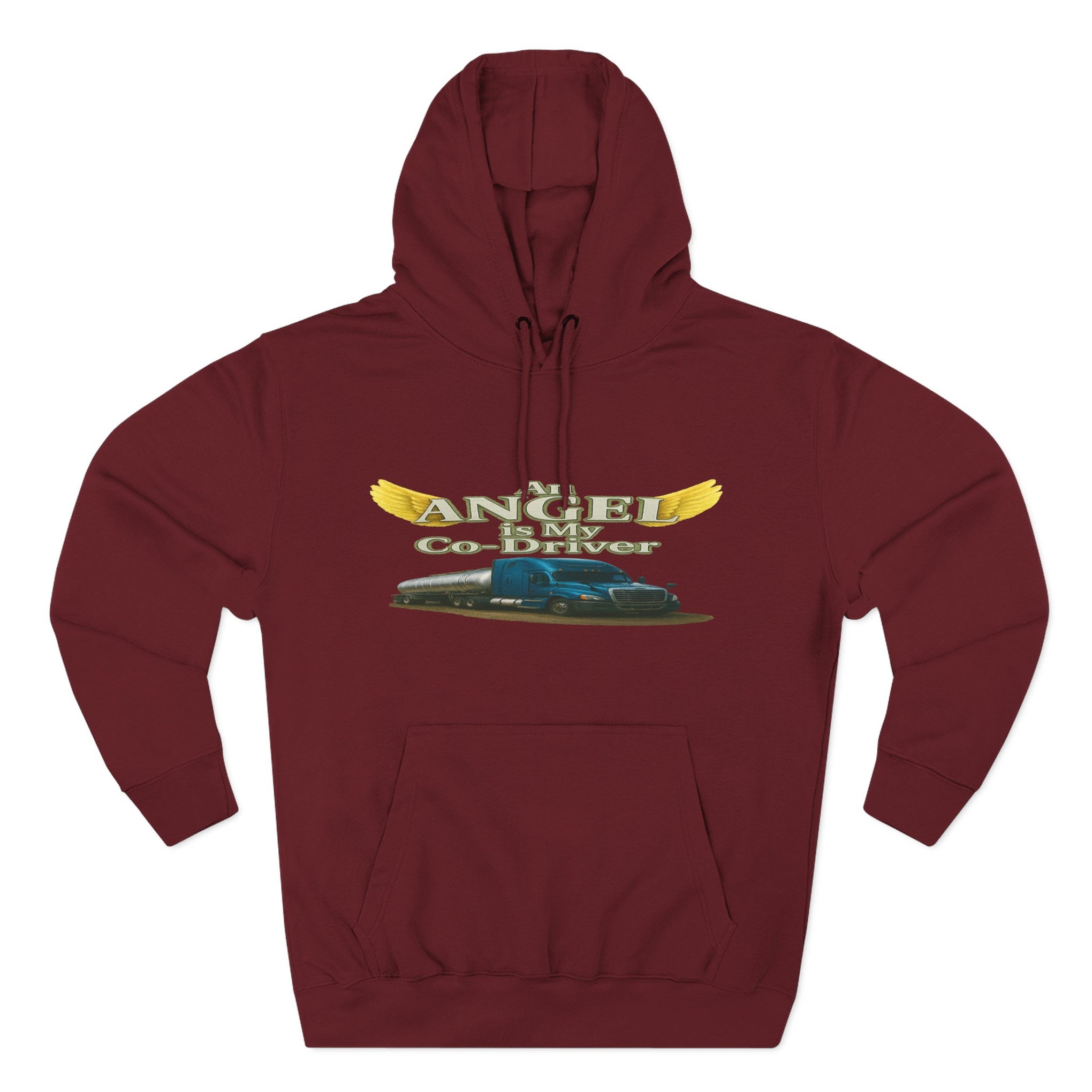 Tanker "Angle is my co-driver" Three-Panel Fleece Hoodie