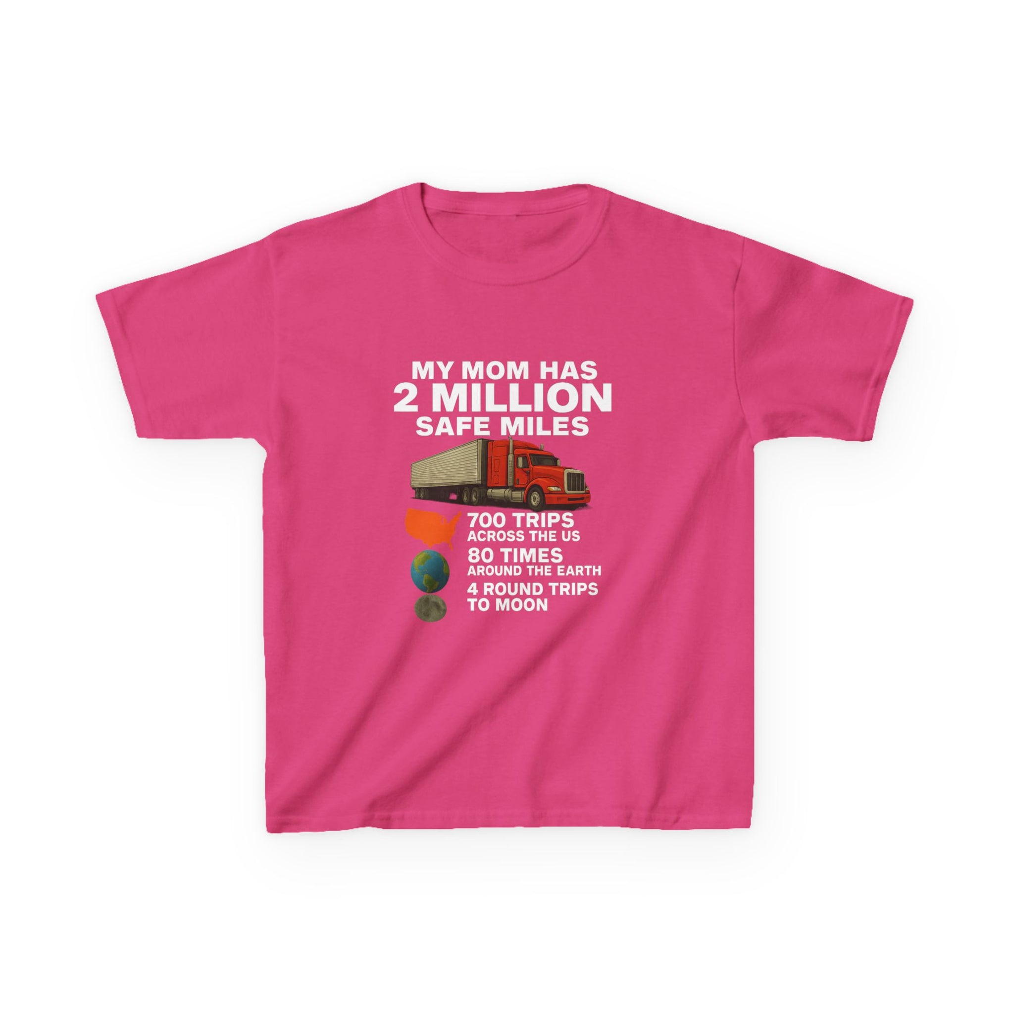 Kids Tee - "My Mom Has 2 Million Safe Miles" Driving Milestone Shirt