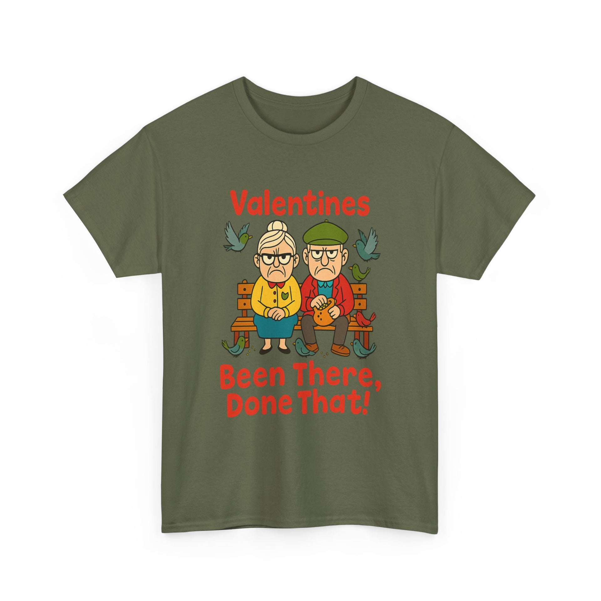 Funny Valentines Couple Unisex Heavy Cotton Tee