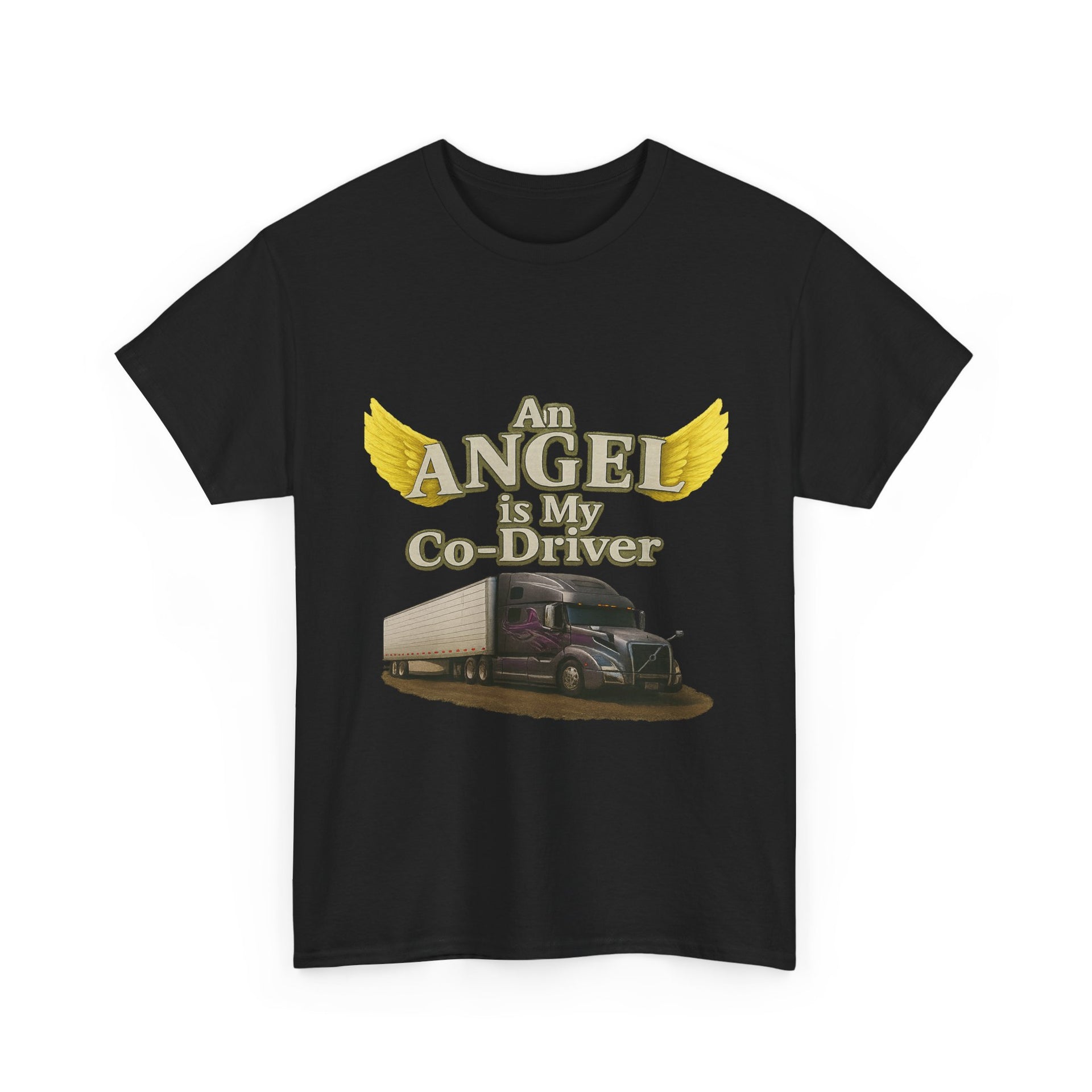 Van "Angel is my co-driver" Unisex Heavy Cotton Tee