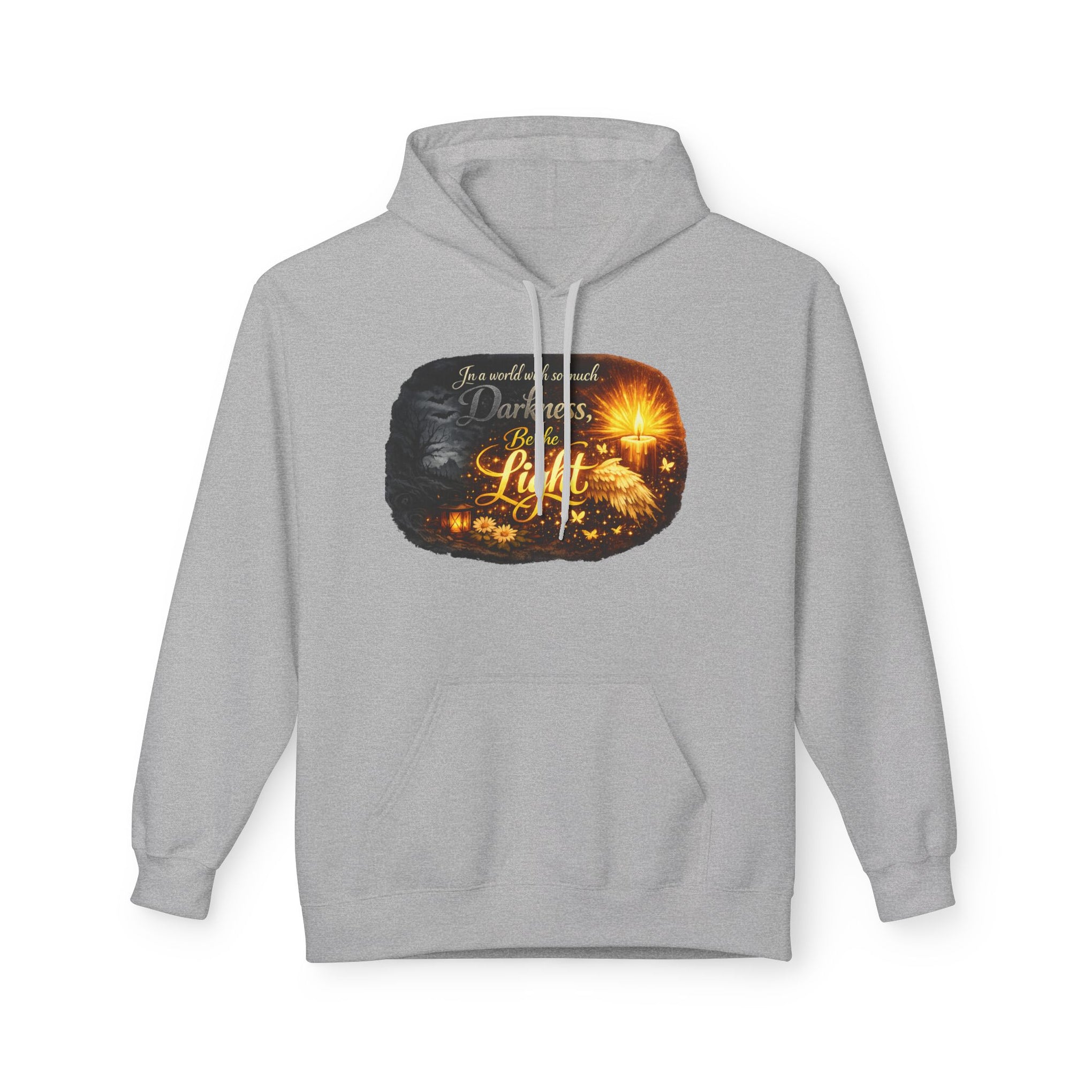 Inspirational Light Hoodie – "Darkness Can’t Overcome the Light" Spiritual Faith Sweatshirt