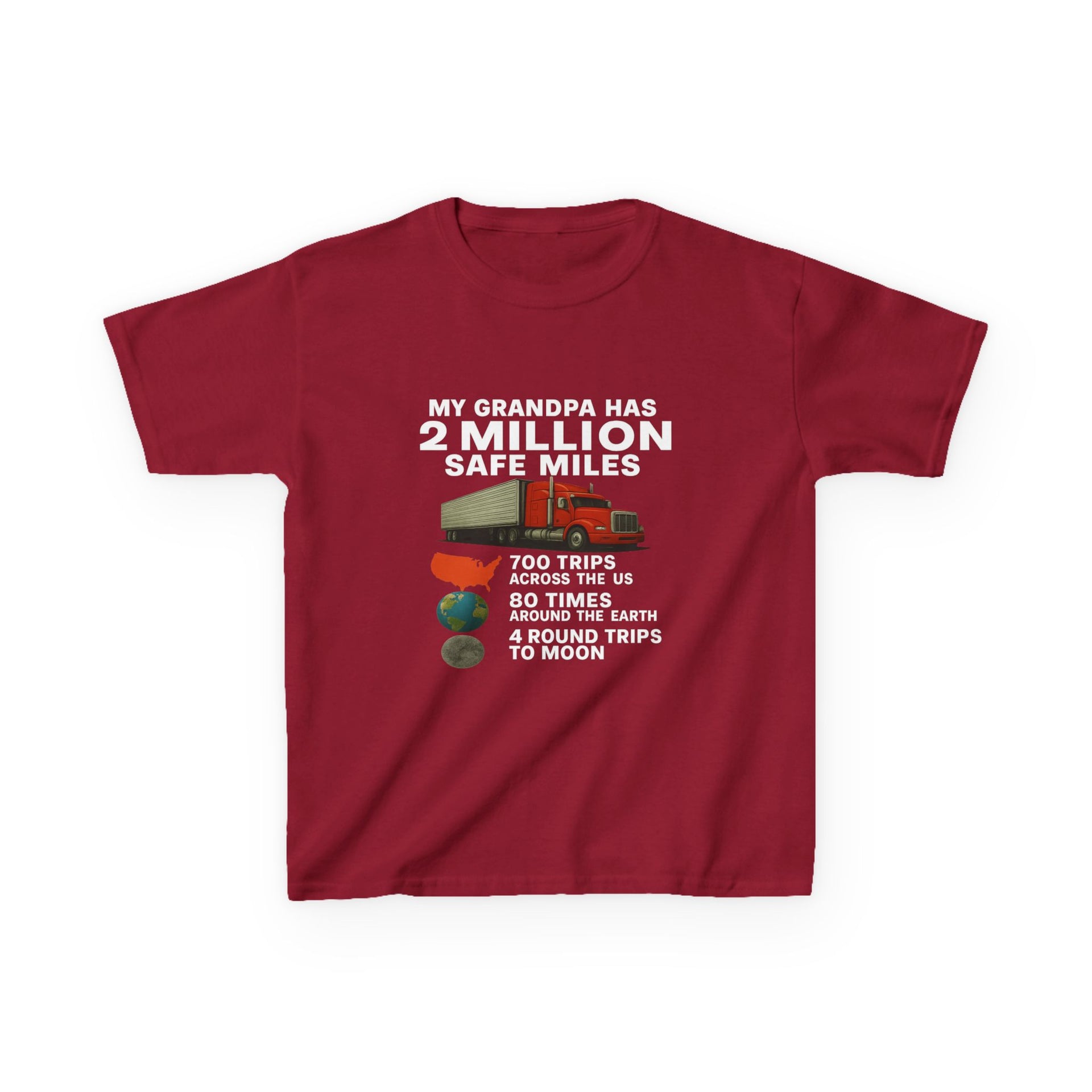 Kids Tee – “My Grandpa Has 2 Million Safe Miles” Vintage Pilot Aviation Shirt