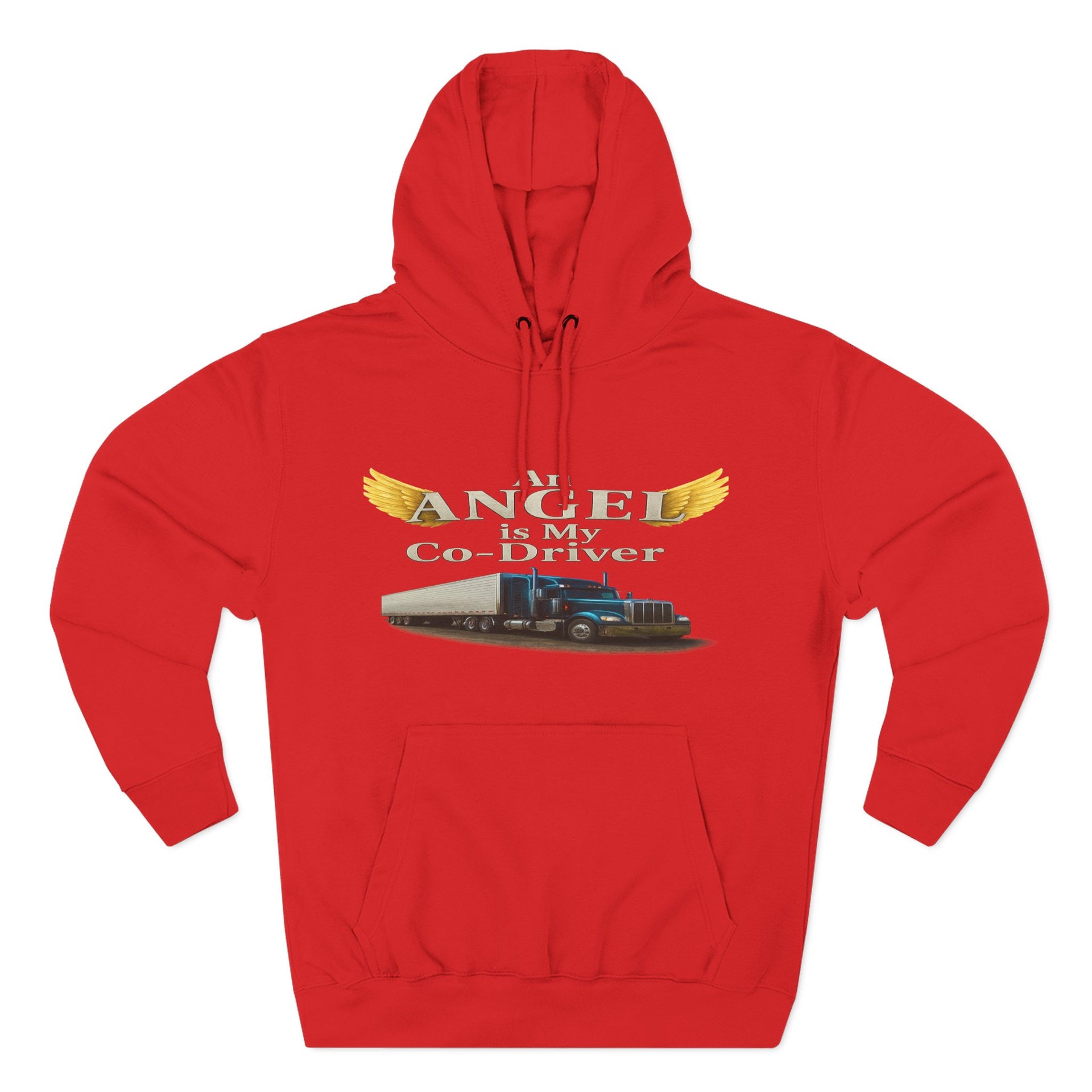 Three-Panel Fleece Hoodie